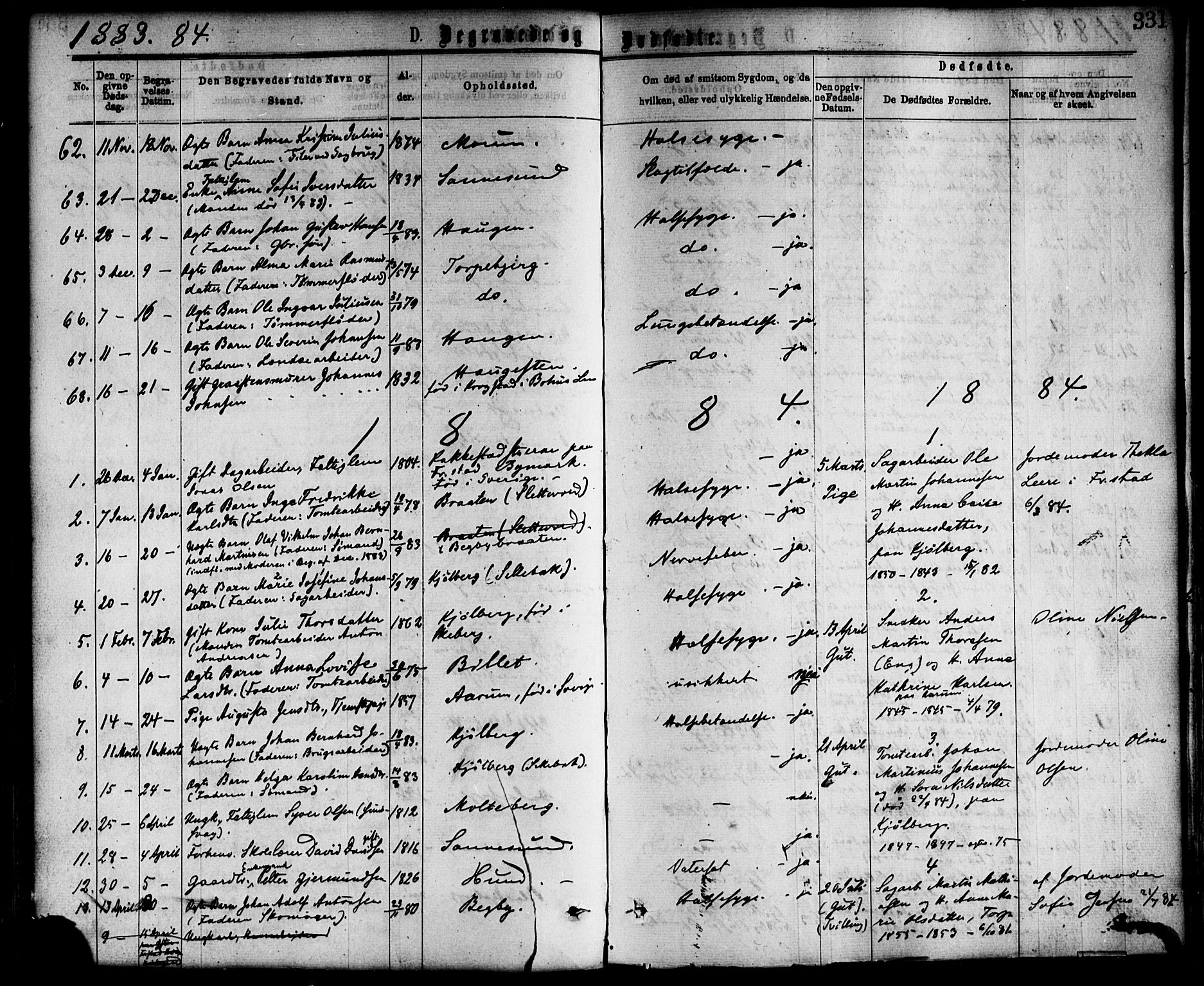 Borge prestekontor Kirkebøker, AV/SAO-A-10903/F/Fa/L0007: Ministerialbok nr. I 7, 1875-1886, s. 331
