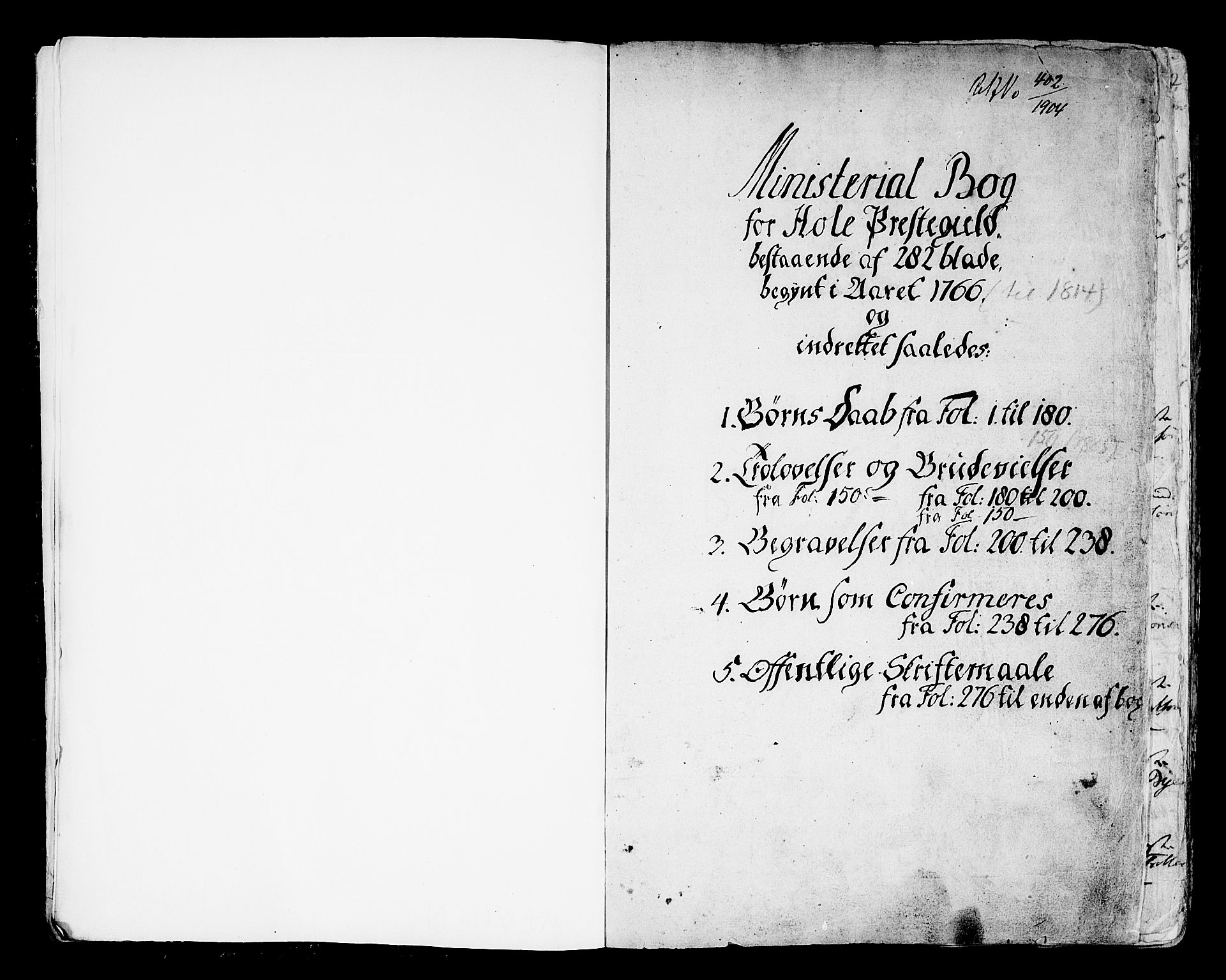 Hole kirkebøker, SAKO/A-228/F/Fa/L0002: Ministerialbok nr. I 2, 1766-1814