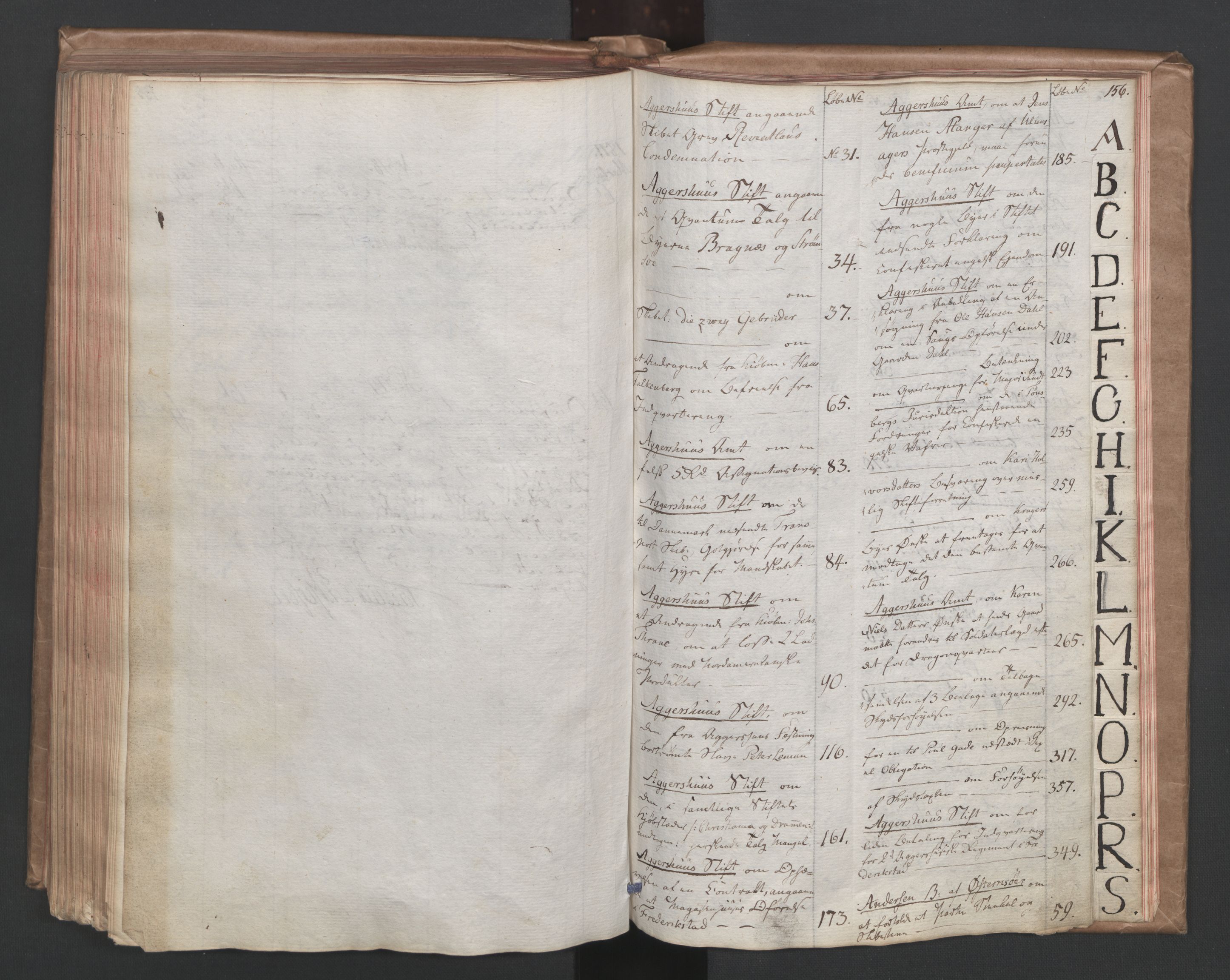 Stattholderembetet 1810-1814, 1. kontor (Kontor A), AV/RA-EA-2872/Ab/L0001: Referatprotokoll,  j.nr. 1-309,  l.nr. 1-379, 1810-1811, s. 155b-156a