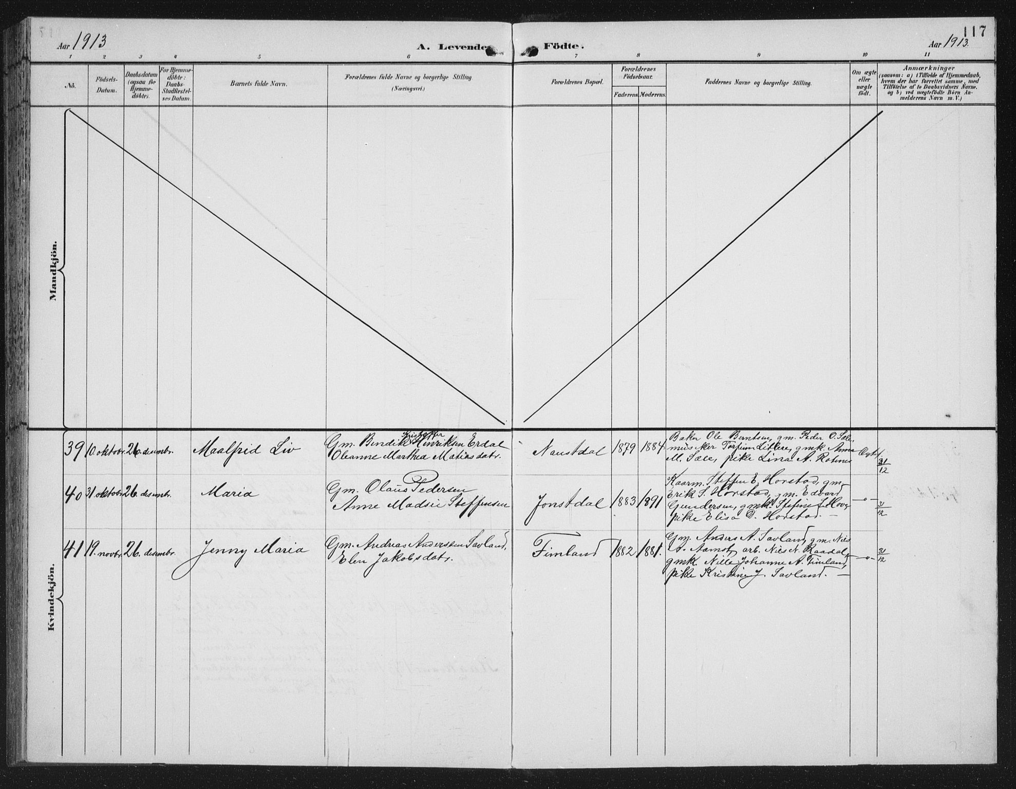 Førde sokneprestembete, SAB/A-79901/H/Hab/Habd/L0004: Klokkerbok nr. D 4, 1896-1913, s. 117