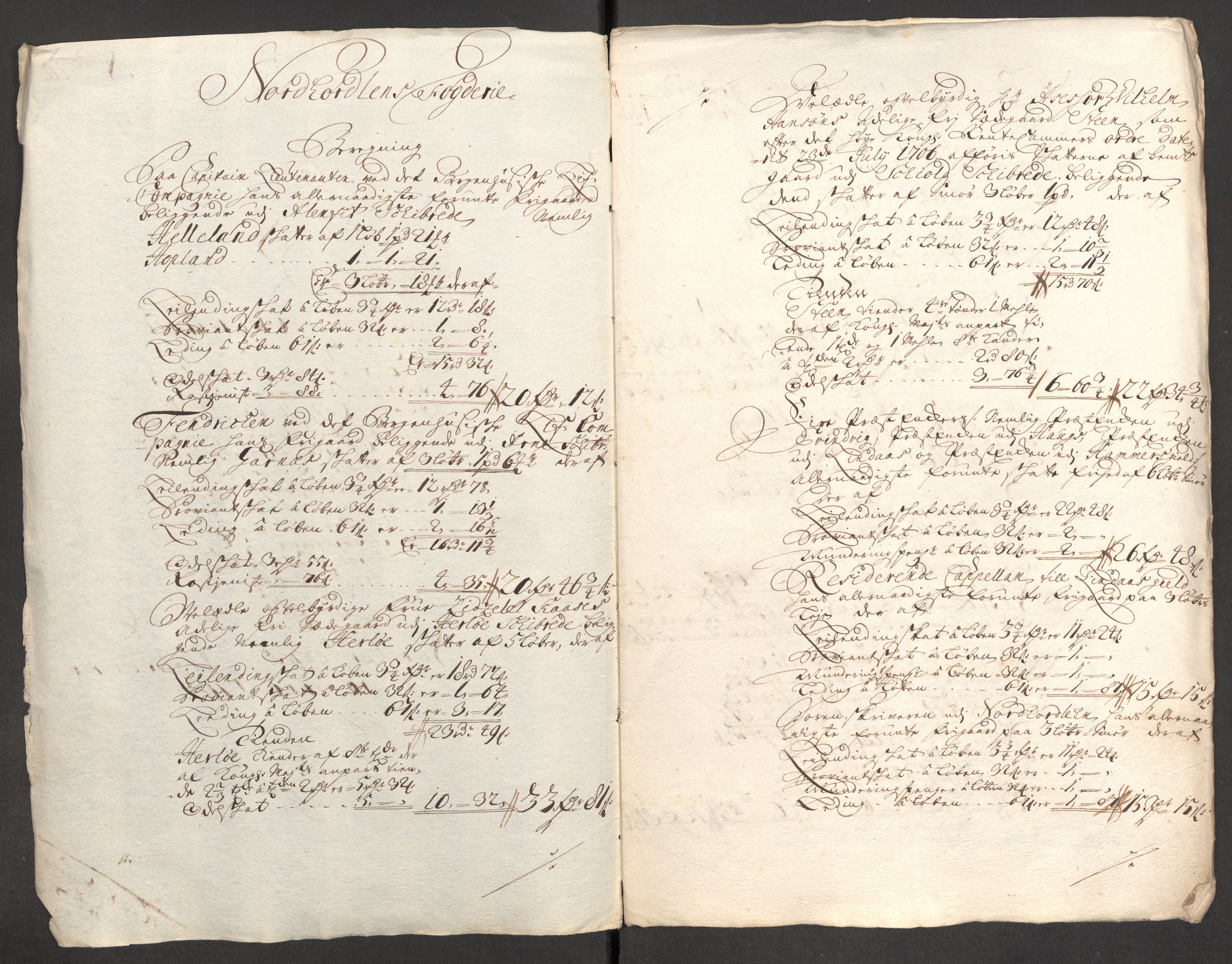 Rentekammeret inntil 1814, Reviderte regnskaper, Fogderegnskap, RA/EA-4092/R51/L3189: Fogderegnskap Nordhordland og Voss, 1708, s. 349