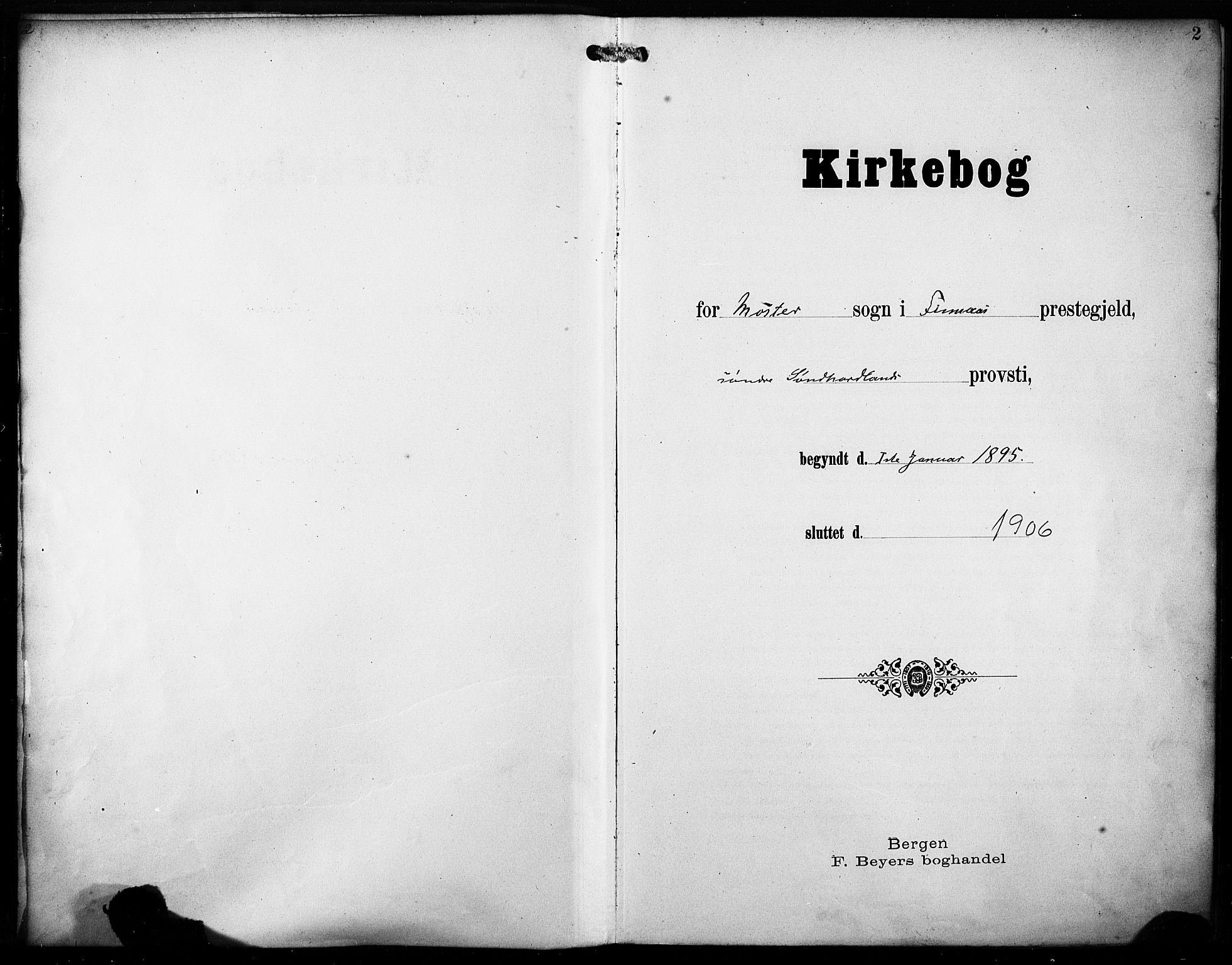 Finnås sokneprestembete, AV/SAB-A-99925/H/Ha/Haa/Haab/L0002: Ministerialbok nr. B 2, 1895-1906, s. 2