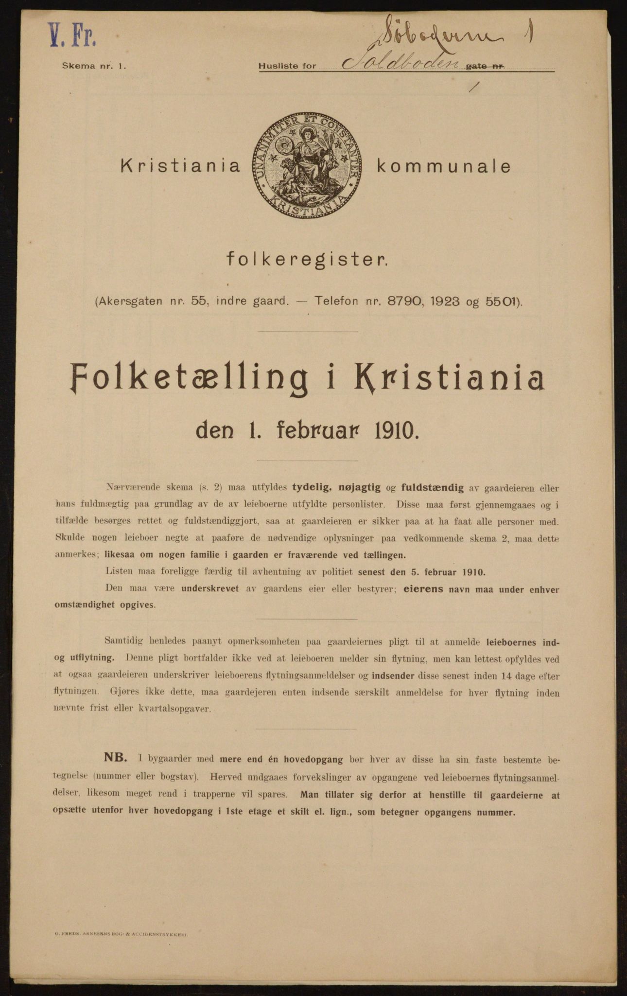 OBA, Kommunal folketelling 1.2.1910 for Kristiania, 1910, s. 90851