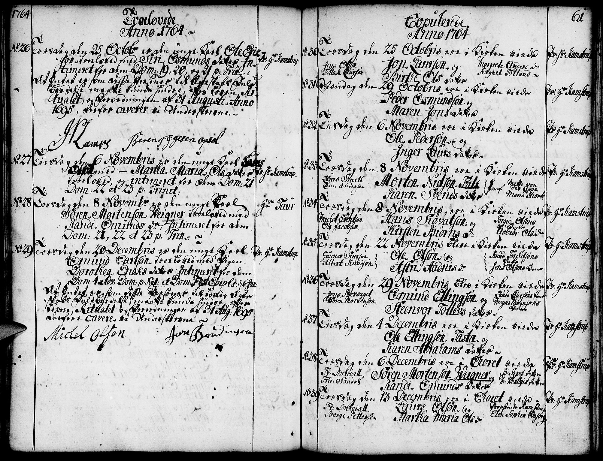 Domkirken sokneprestkontor, AV/SAST-A-101812/001/30/30BA/L0004: Ministerialbok nr. A 4, 1744-1782, s. 61