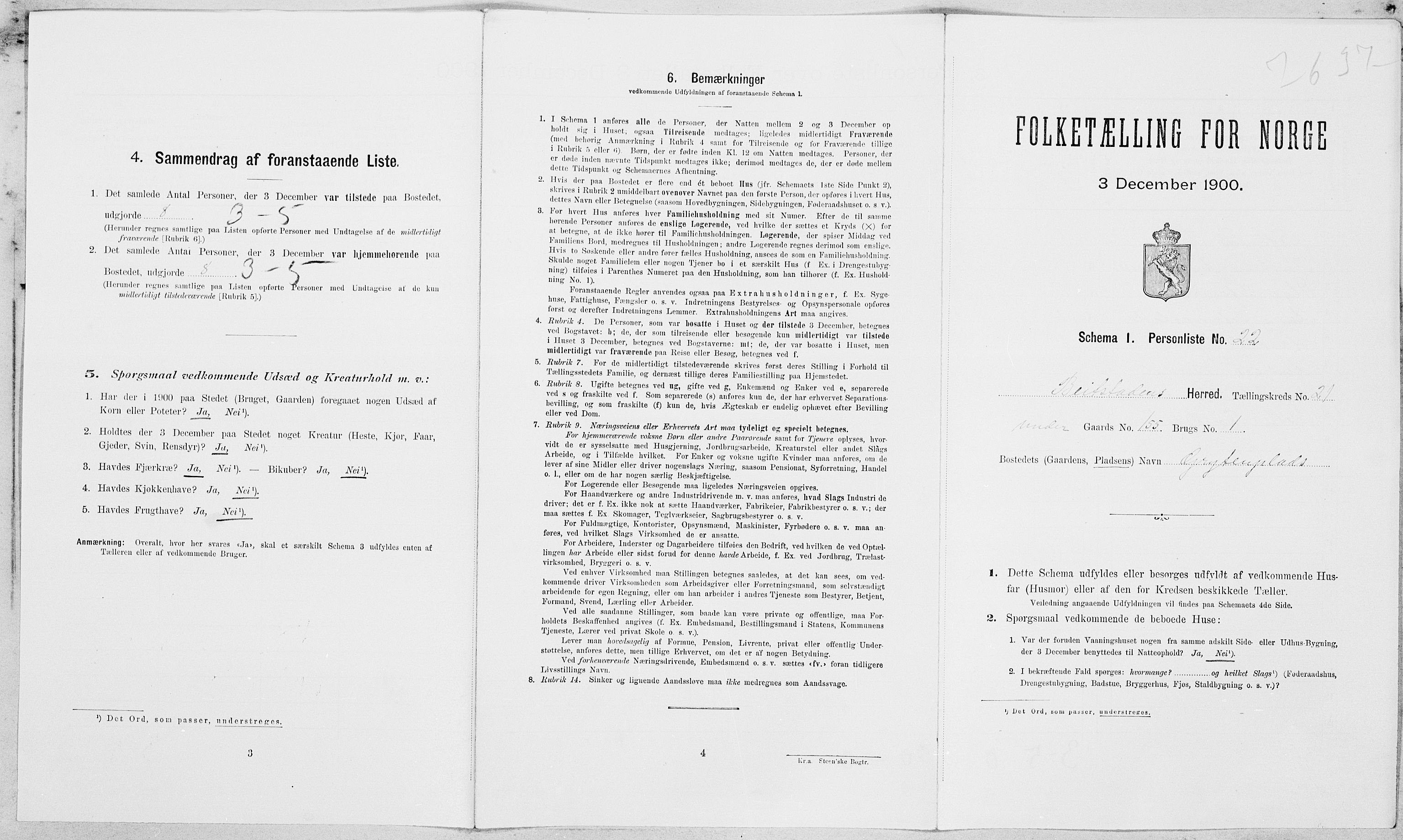 SAT, Folketelling 1900 for 1727 Beitstad herred, 1900, s. 1474