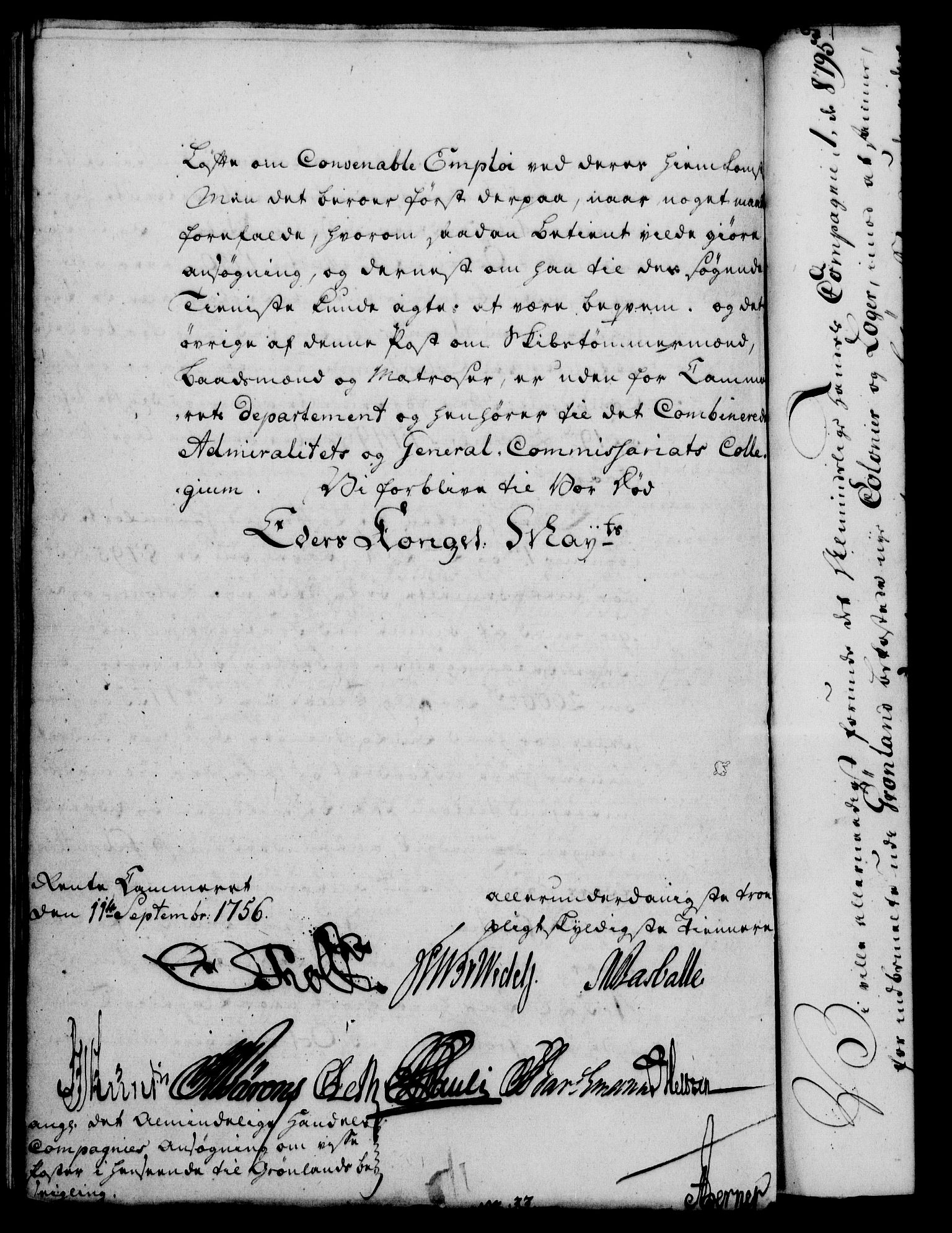 Rentekammeret, Kammerkanselliet, RA/EA-3111/G/Gf/Gfa/L0038: Norsk relasjons- og resolusjonsprotokoll (merket RK 52.38), 1756, s. 557