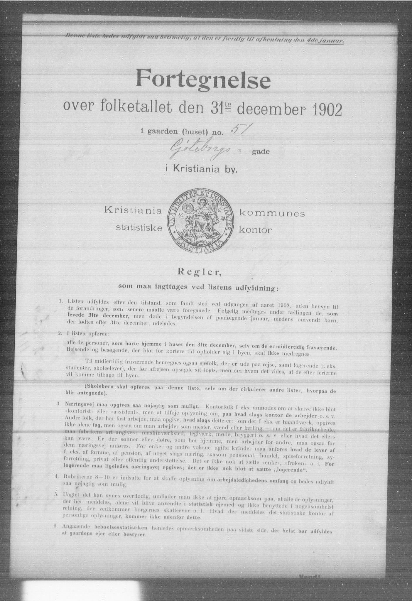 OBA, Kommunal folketelling 31.12.1902 for Kristiania kjøpstad, 1902, s. 6490