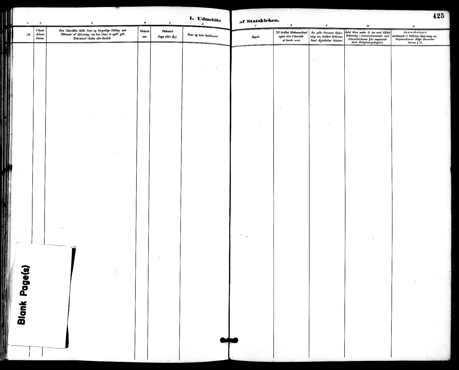 Nøtterøy kirkebøker, AV/SAKO-A-354/G/Ga/L0004: Klokkerbok nr. I 4, 1894-1909, s. 425