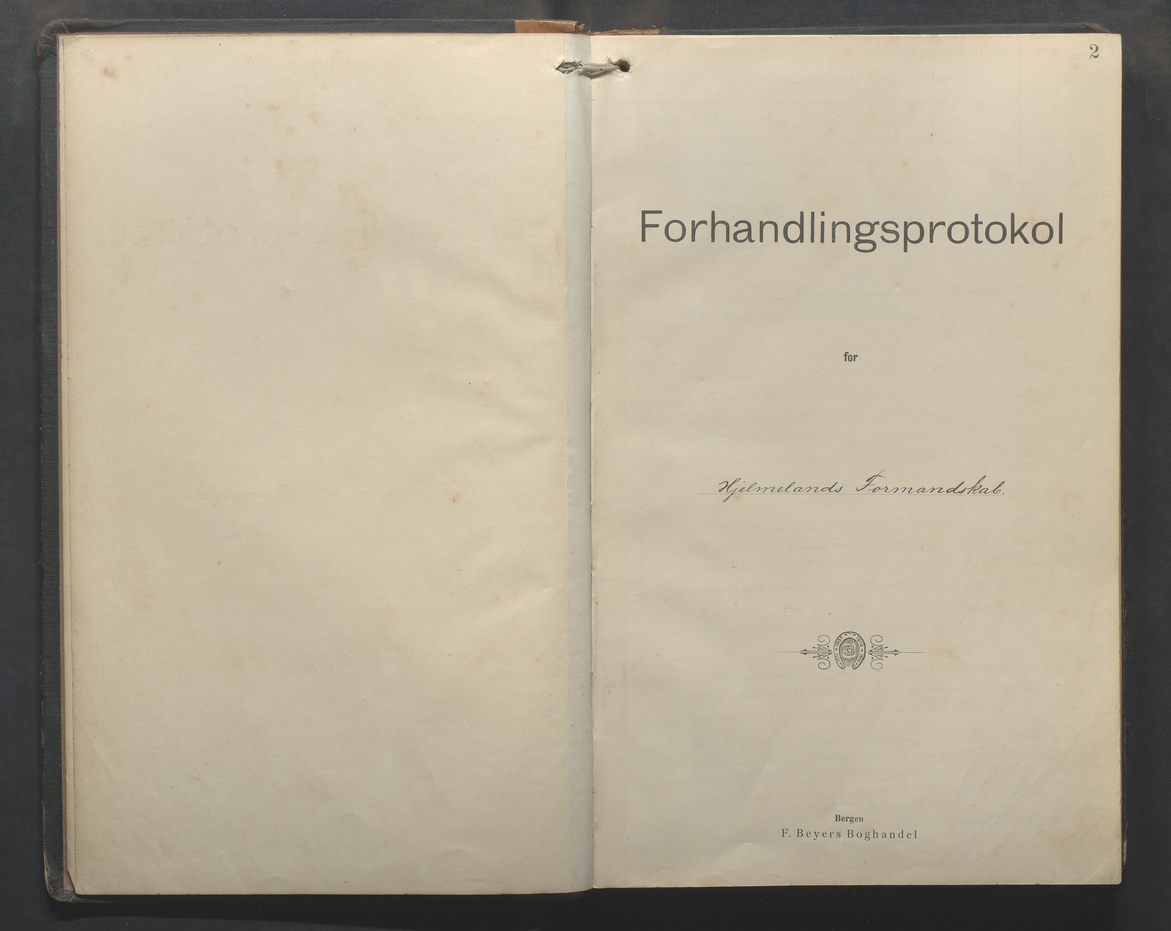 Hjelmeland kommune - Formannskapet, IKAR/K-102522/Aa/L0003: Møtebok, 1900-1911, s. 2