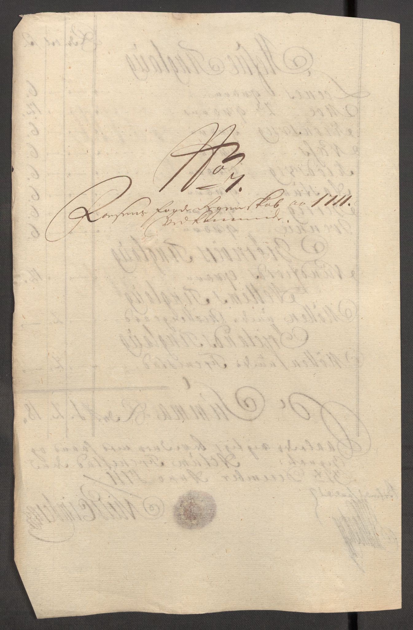 Rentekammeret inntil 1814, Reviderte regnskaper, Fogderegnskap, AV/RA-EA-4092/R57/L3860: Fogderegnskap Fosen, 1711, s. 100