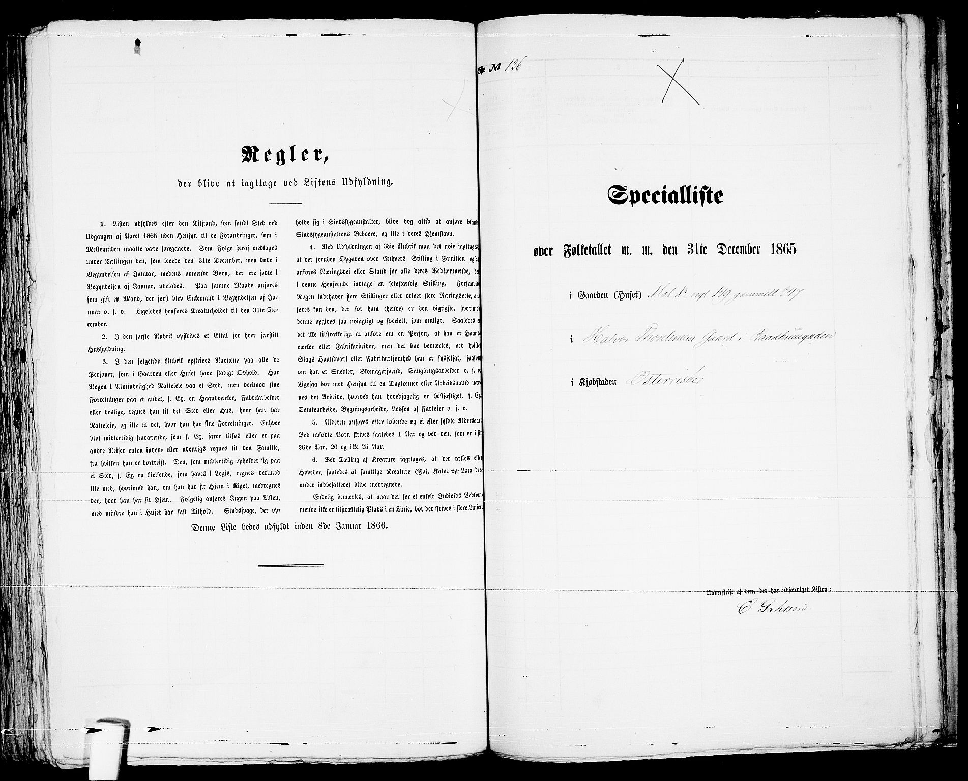 RA, Folketelling 1865 for 0901B Risør prestegjeld, Risør kjøpstad, 1865, s. 280