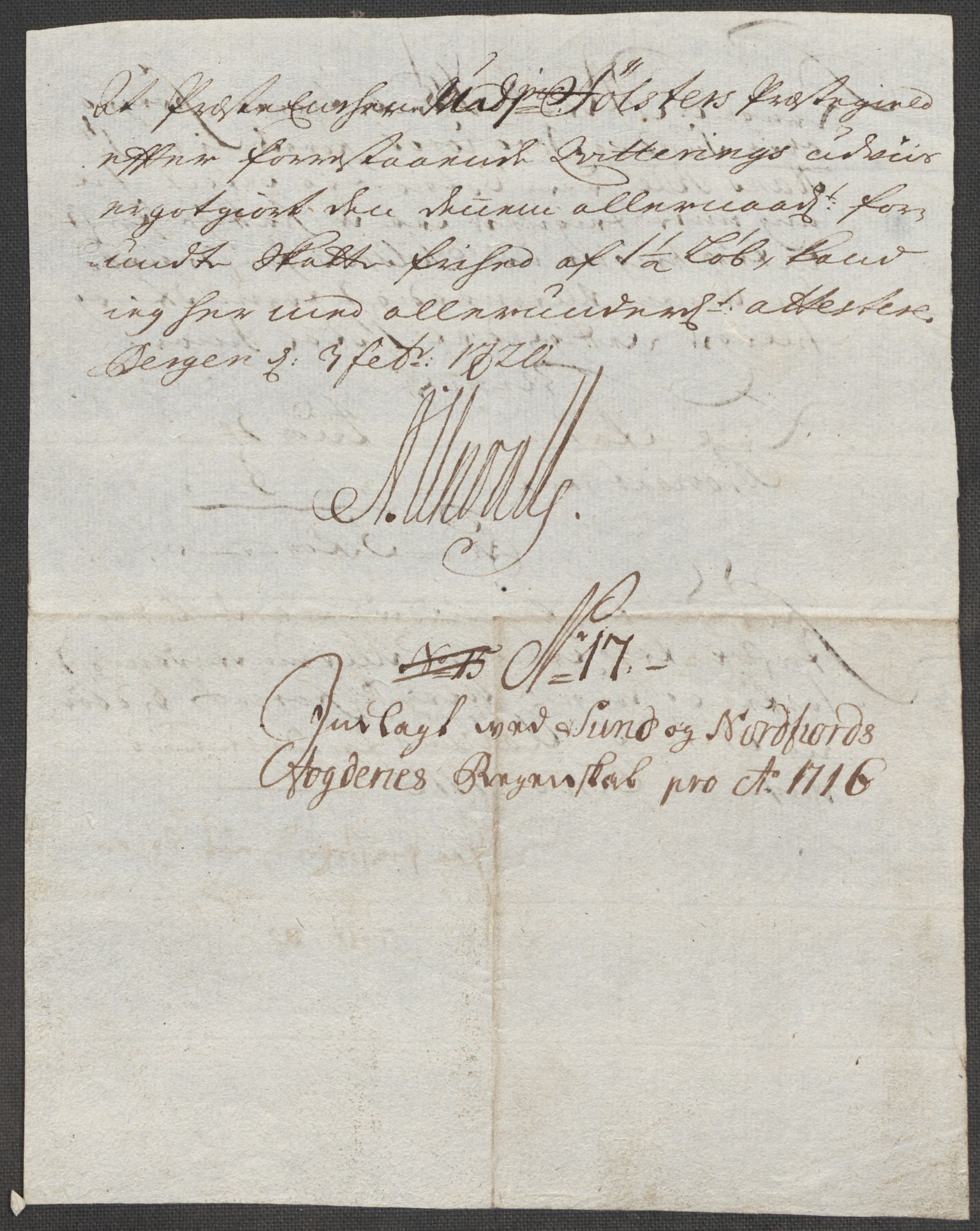 Rentekammeret inntil 1814, Reviderte regnskaper, Fogderegnskap, AV/RA-EA-4092/R53/L3440: Fogderegnskap Sunn- og Nordfjord, 1716, s. 106