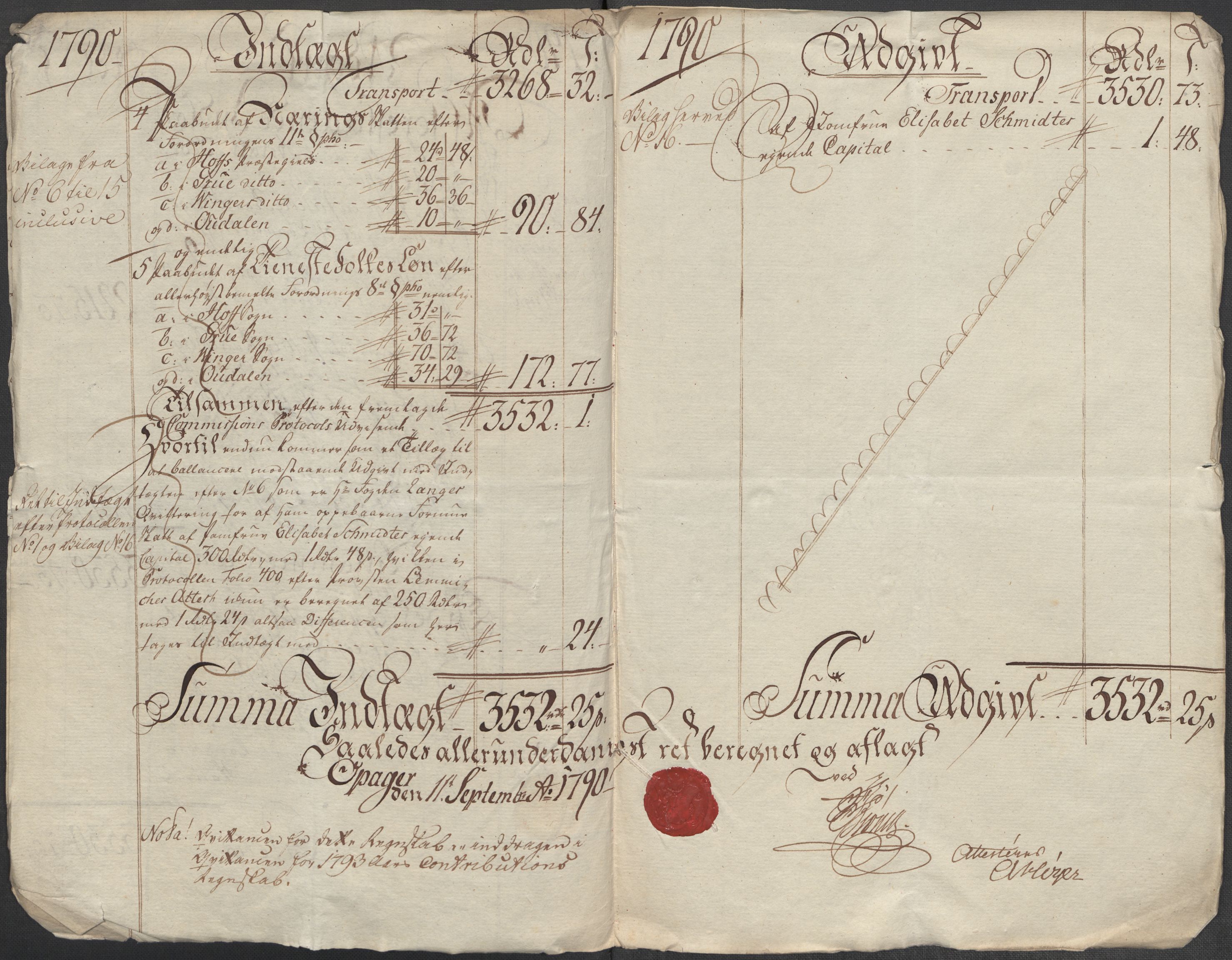 Rentekammeret inntil 1814, Reviderte regnskaper, Mindre regnskaper, AV/RA-EA-4068/Rf/Rfe/L0043: Skien, Solør og Odalen fogderi, 1789, s. 366