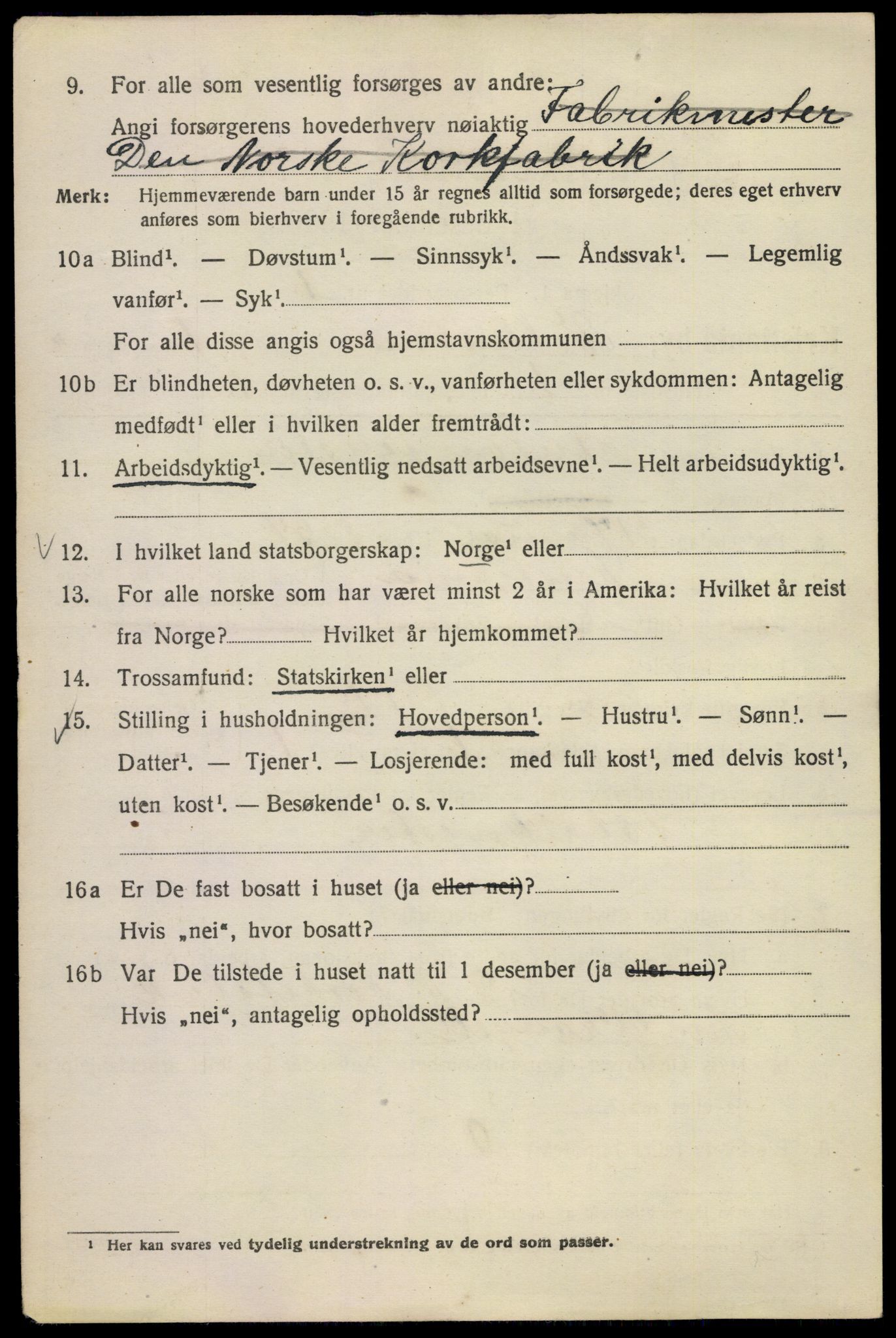 SAO, Folketelling 1920 for 0301 Kristiania kjøpstad, 1920, s. 649146