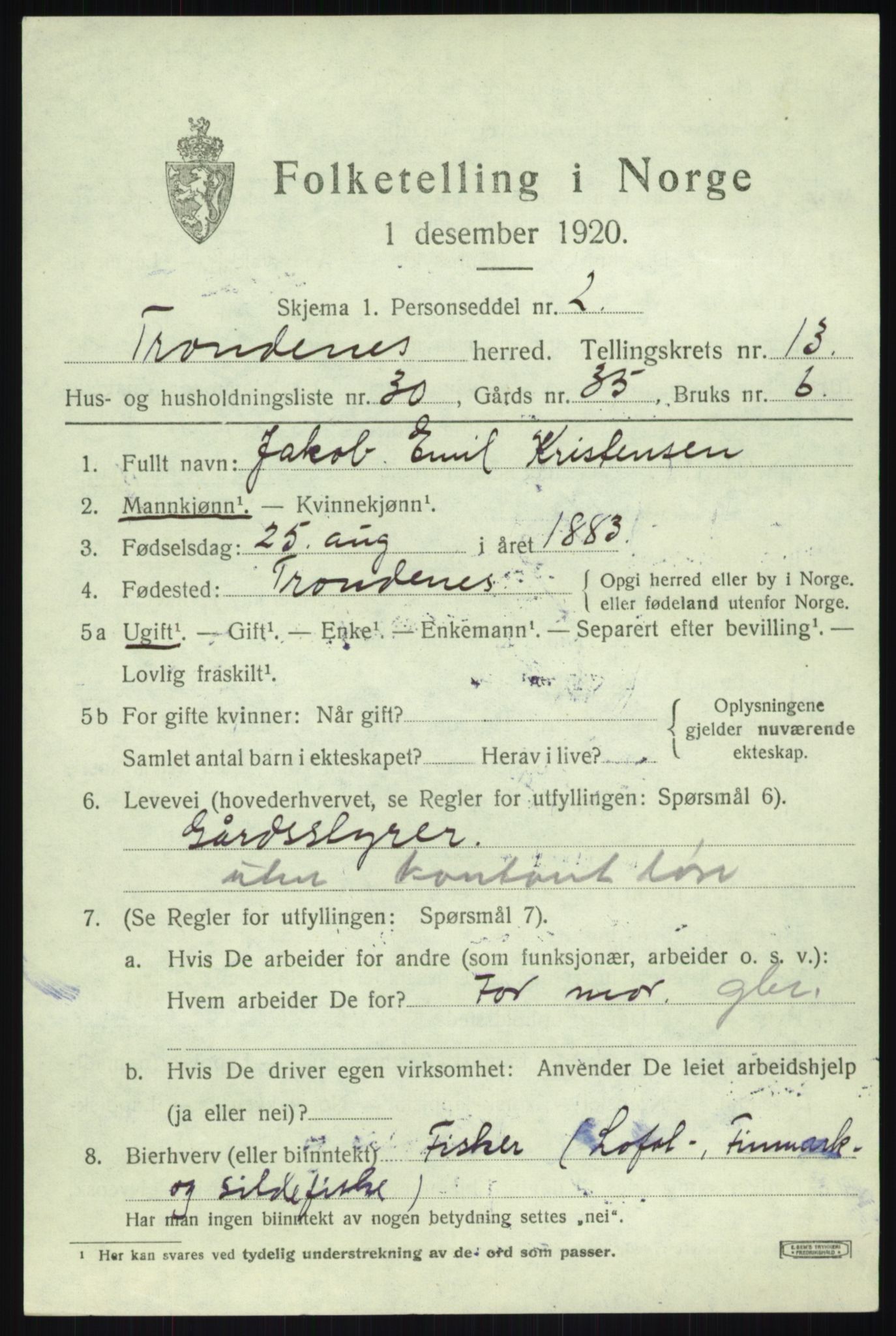 SATØ, Folketelling 1920 for 1914 Trondenes herred, 1920, s. 9721