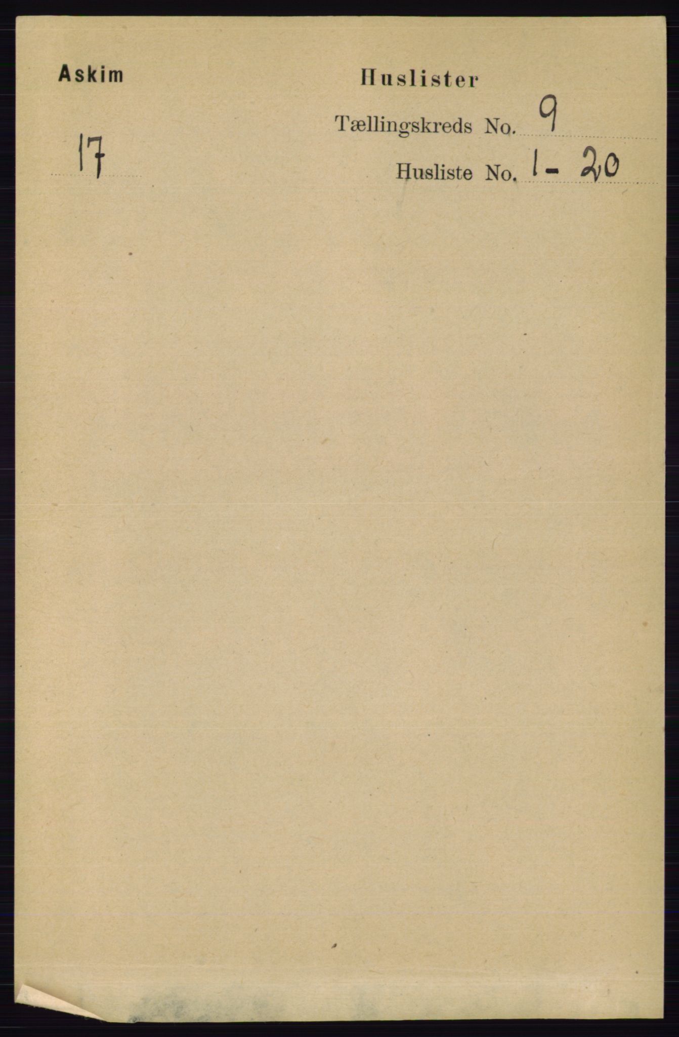 RA, Folketelling 1891 for 0124 Askim herred, 1891, s. 1439