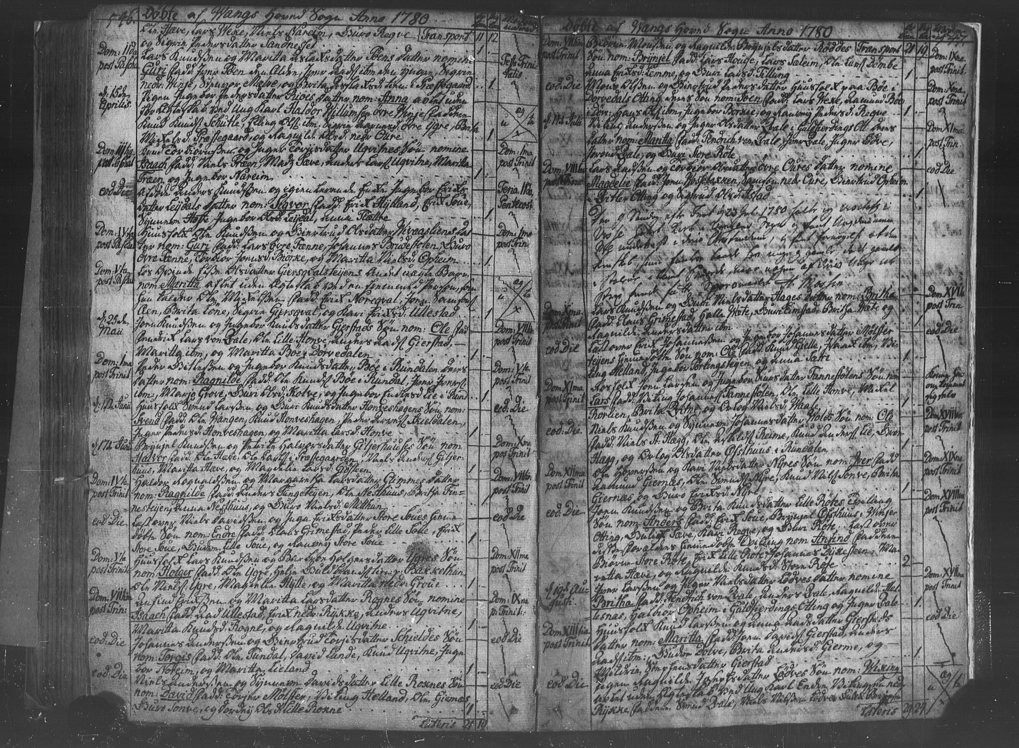 Voss sokneprestembete, SAB/A-79001/H/Haa: Ministerialbok nr. A 8, 1752-1780, s. 546-547