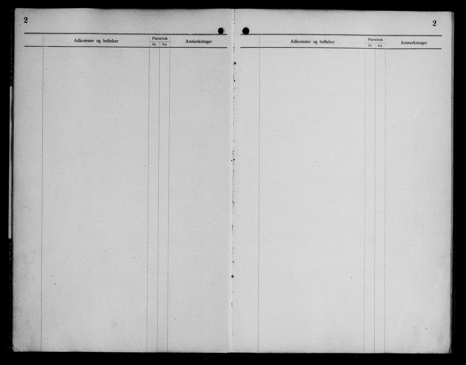 Byfogd og Byskriver i Bergen, SAB/A-3401/03/03AdD/L0045: Panteregister nr. A.d.D.45, 1894-1936, s. 2