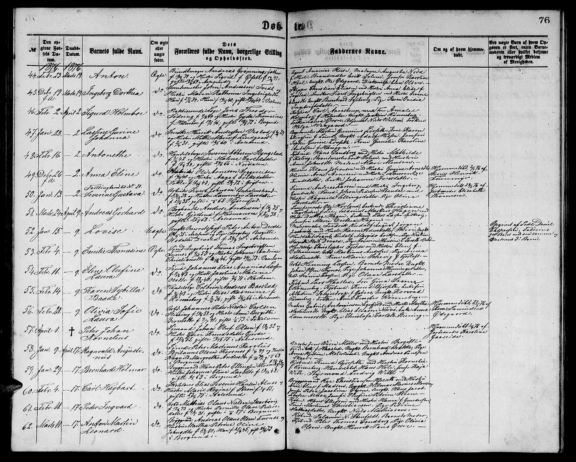 Ministerialprotokoller, klokkerbøker og fødselsregistre - Møre og Romsdal, AV/SAT-A-1454/529/L0465: Klokkerbok nr. 529C02, 1868-1877, s. 76