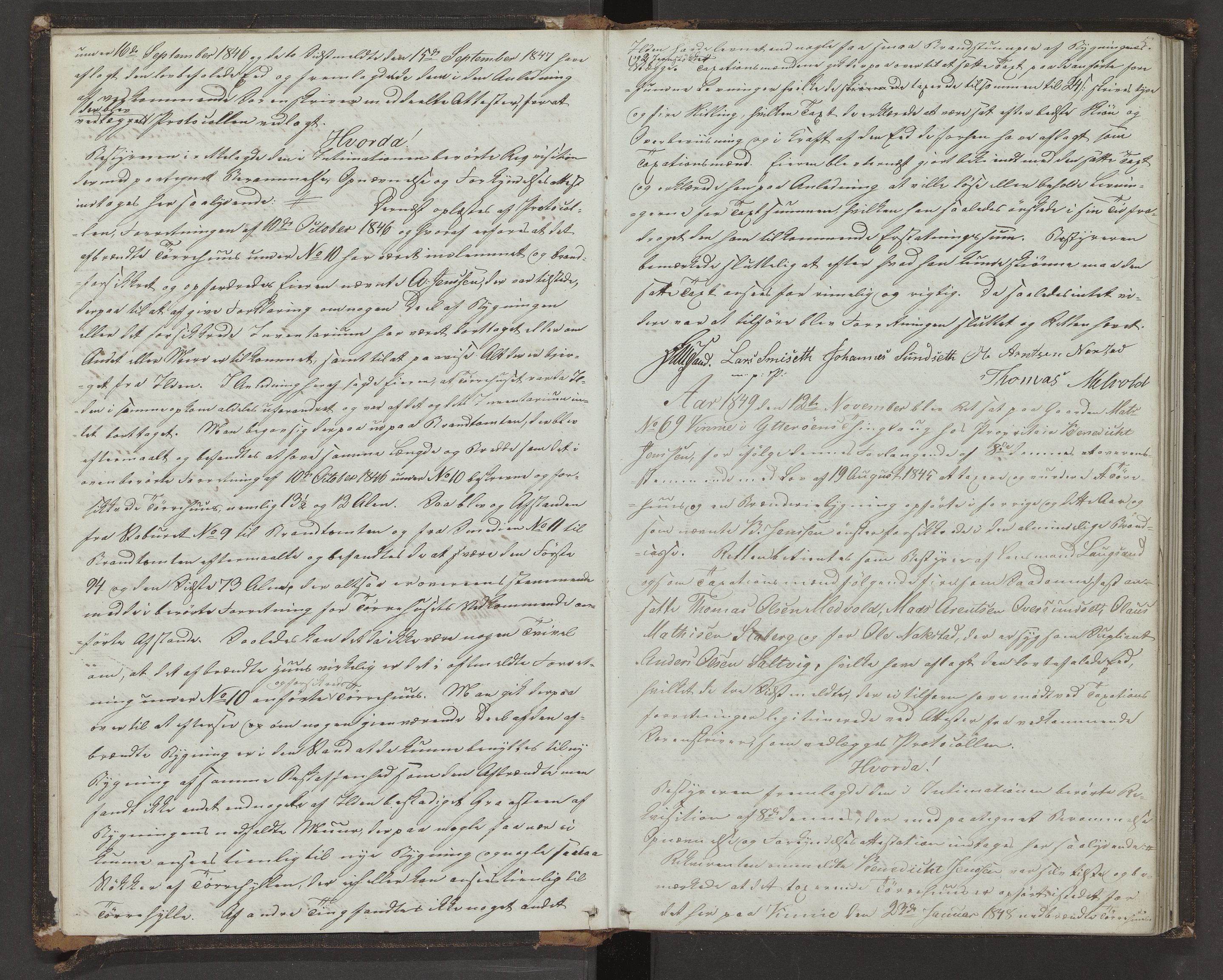 Norges Brannkasse Ytterøy og Mosvik, AV/SAT-A-5544/Fa/L0001: Branntakstprotokoll med tekst, 1846-1882