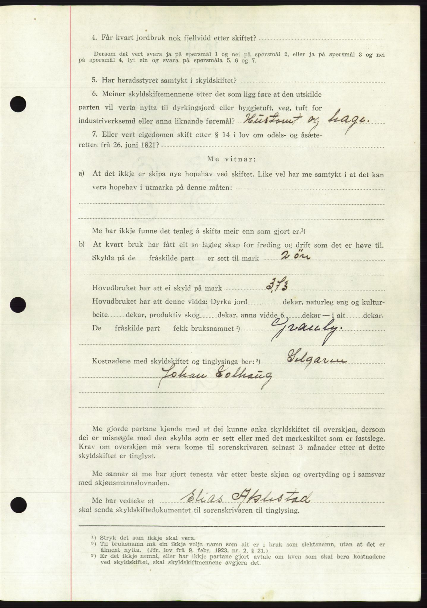 Søre Sunnmøre sorenskriveri, AV/SAT-A-4122/1/2/2C/L0108: Pantebok nr. 34A, 1957-1958, Dagboknr: 3177/1957