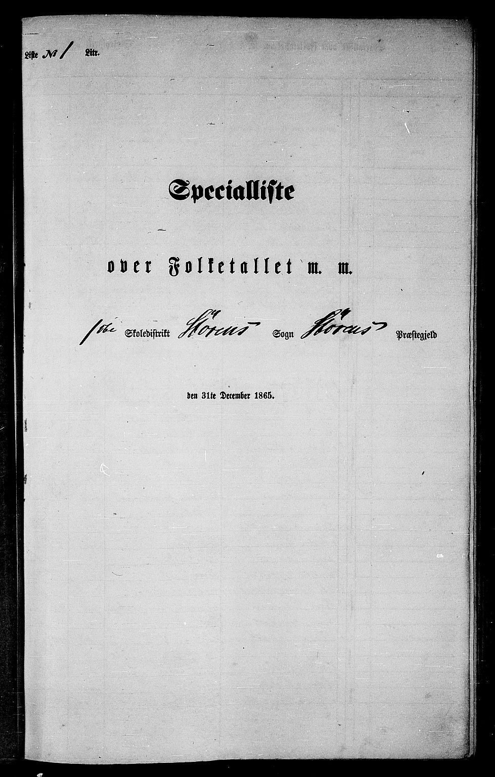 RA, Folketelling 1865 for 1648P Støren prestegjeld, 1865, s. 25