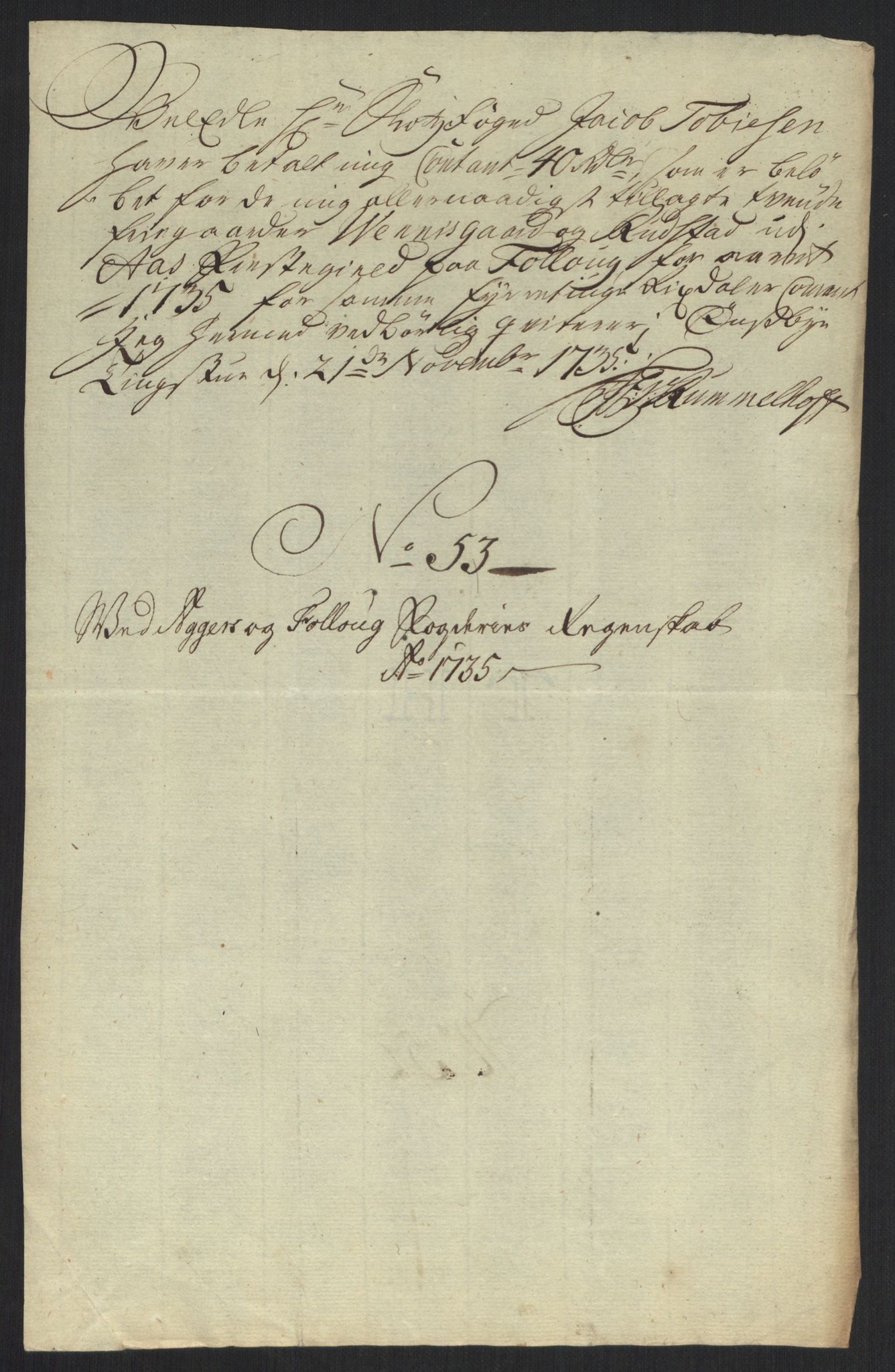 Rentekammeret inntil 1814, Reviderte regnskaper, Fogderegnskap, AV/RA-EA-4092/R10/L0474: Fogderegnskap Aker og Follo, 1735, s. 166