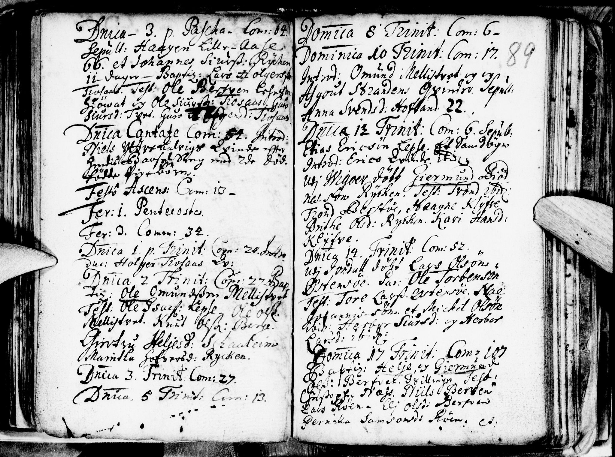 Kvam sokneprestembete, AV/SAB-A-76201/H/Haa: Ministerialbok nr. A 1, 1690-1741, s. 89