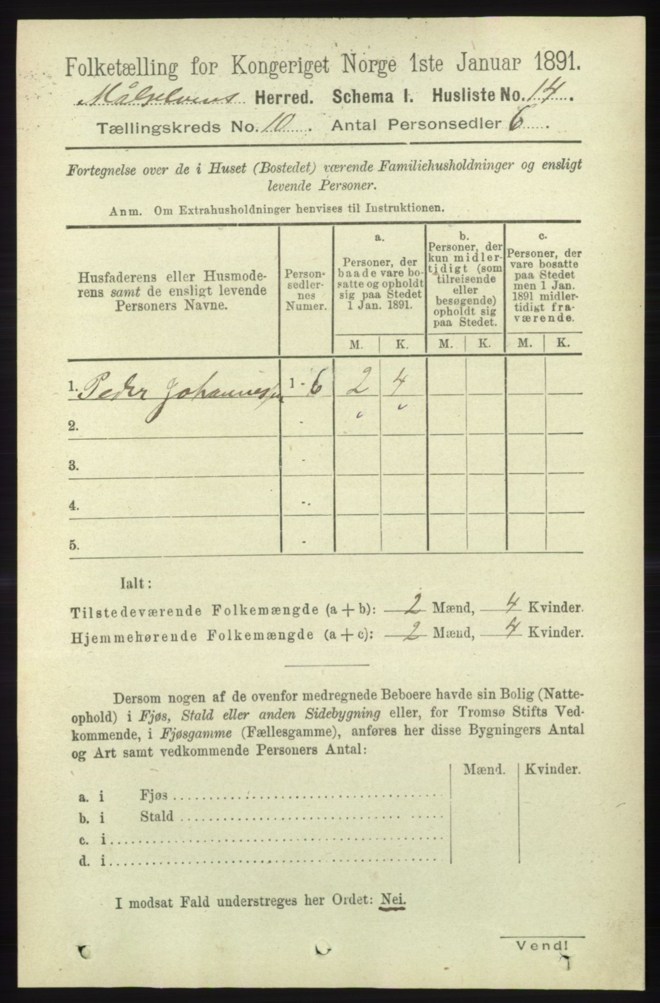 RA, Folketelling 1891 for 1924 Målselv herred, 1891, s. 2972