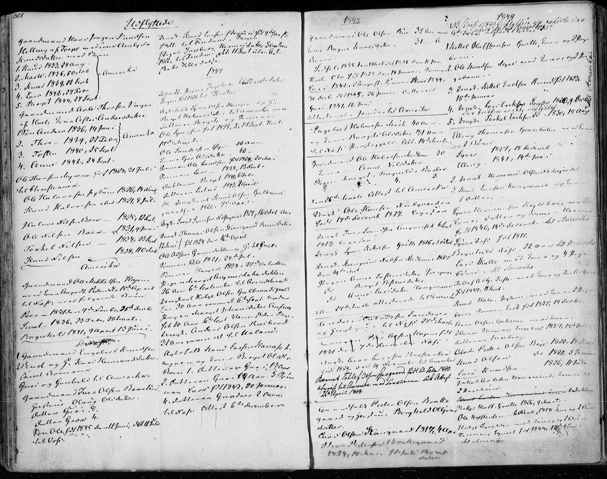 Ål kirkebøker, AV/SAKO-A-249/F/Fa/L0005: Ministerialbok nr. I 5, 1825-1848, s. 361