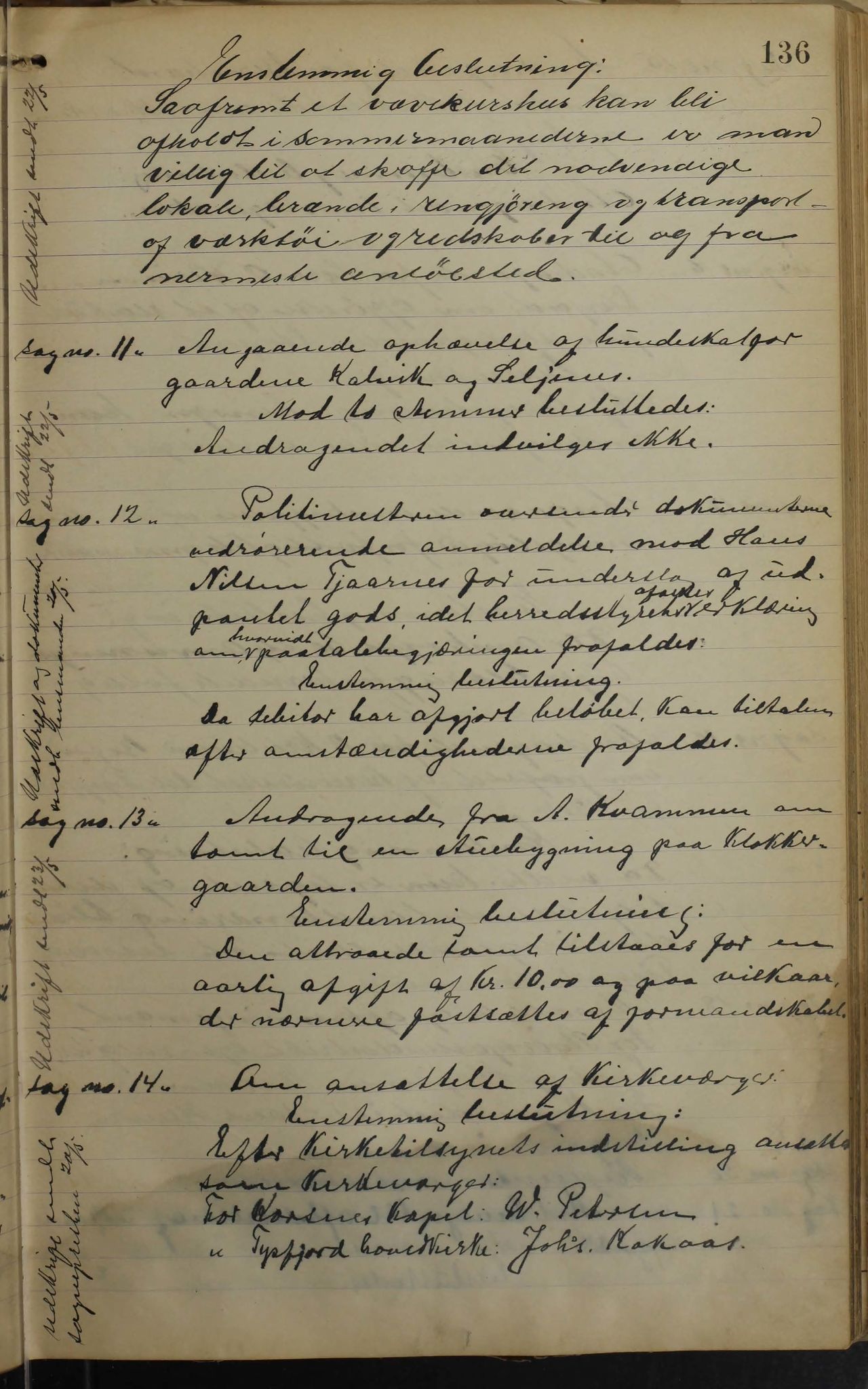 Tysfjord kommune. Formannskapet, AIN/K-18500.150/100/L0002: Forhandlingsprotokoll for Tysfjordens formandskap, 1895-1912