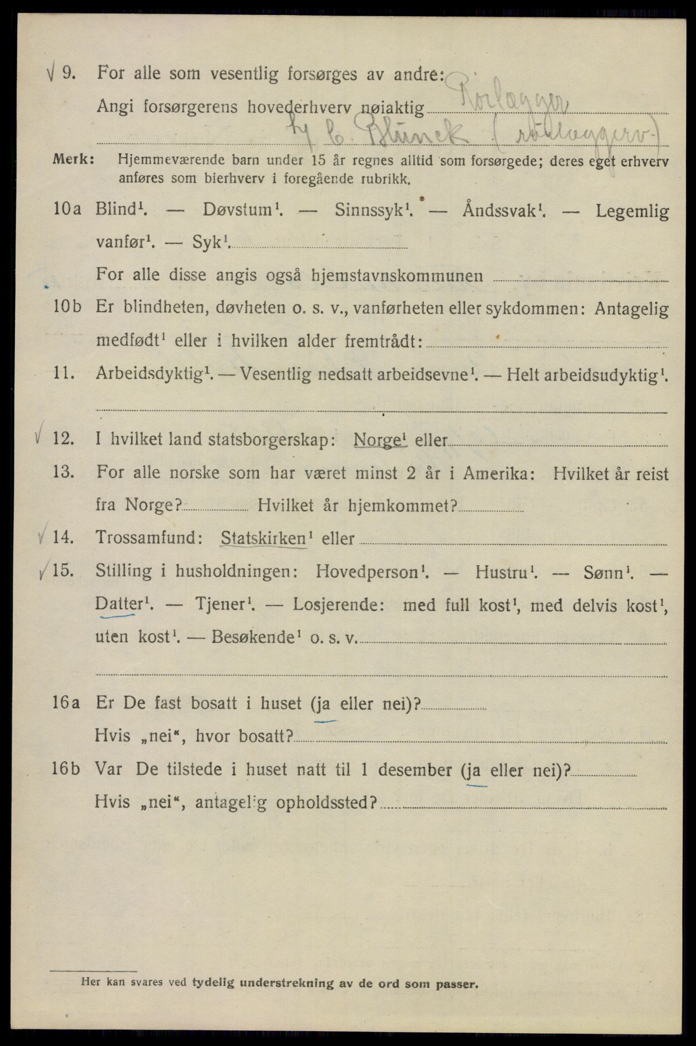 SAO, Folketelling 1920 for 0301 Kristiania kjøpstad, 1920, s. 227830