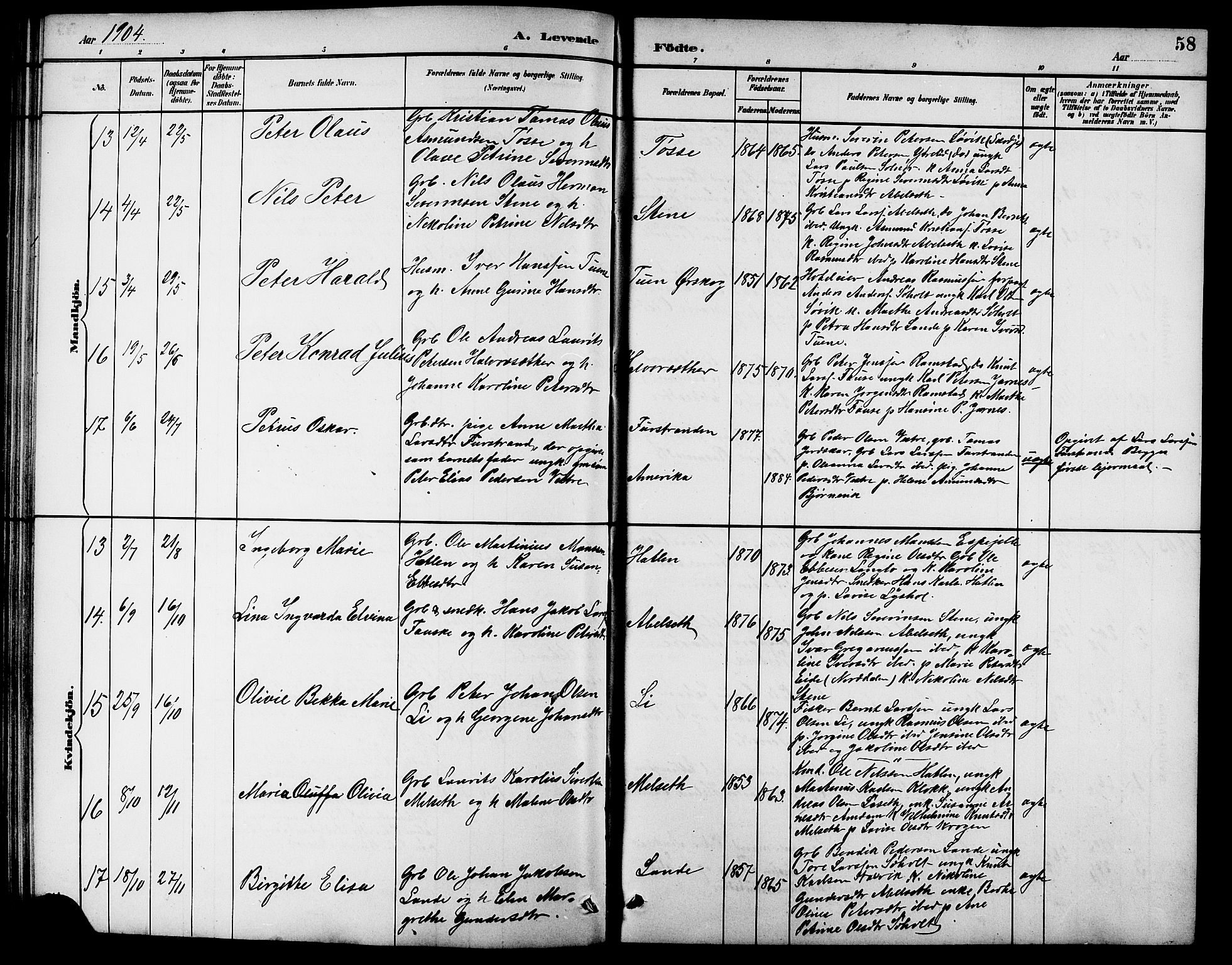 Ministerialprotokoller, klokkerbøker og fødselsregistre - Møre og Romsdal, AV/SAT-A-1454/522/L0327: Klokkerbok nr. 522C06, 1890-1915, s. 58