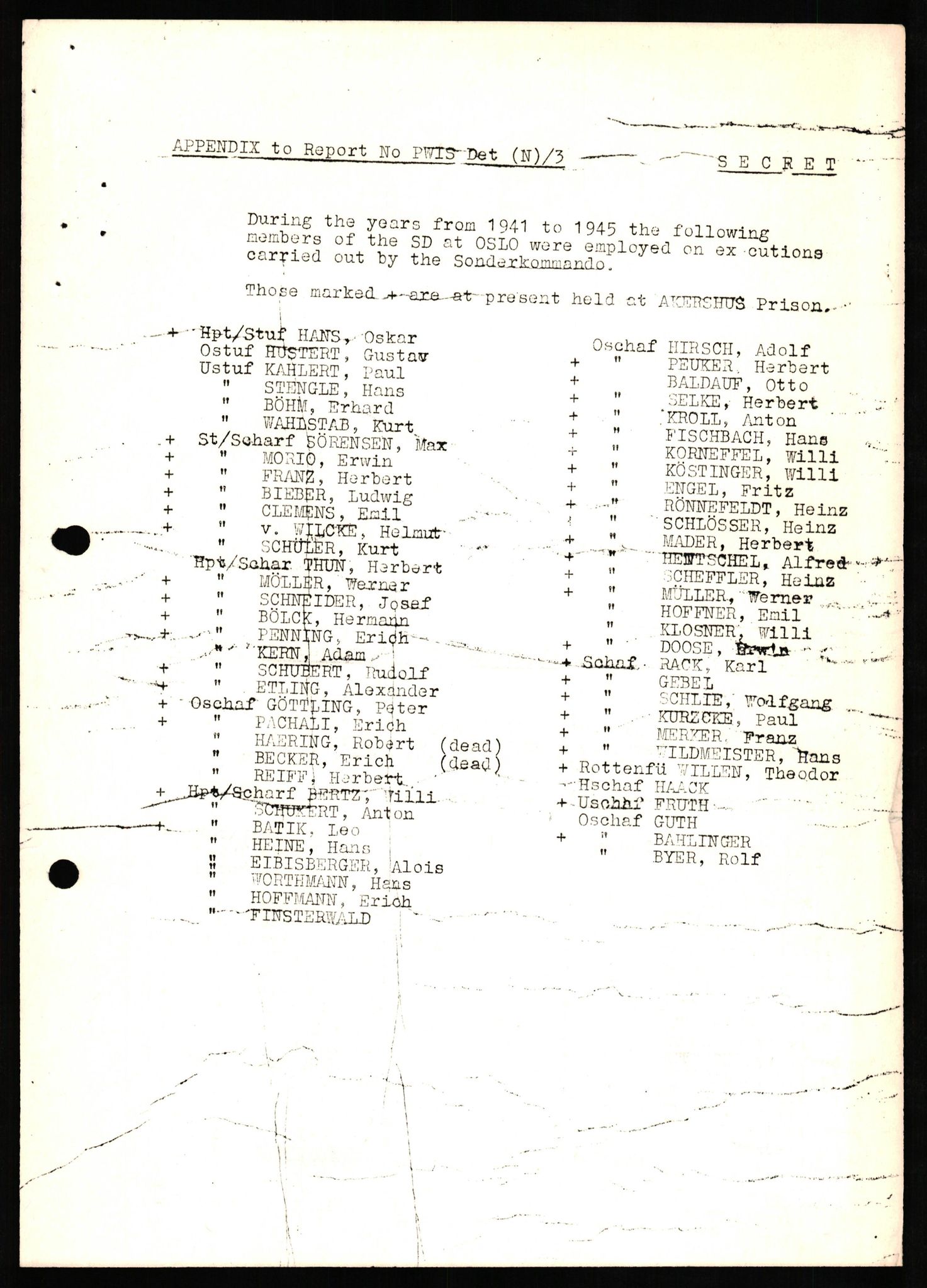 Forsvaret, Forsvarets overkommando II, RA/RAFA-3915/D/Db/L0022: CI Questionaires. Tyske okkupasjonsstyrker i Norge. Tyskere., 1945-1946, s. 228