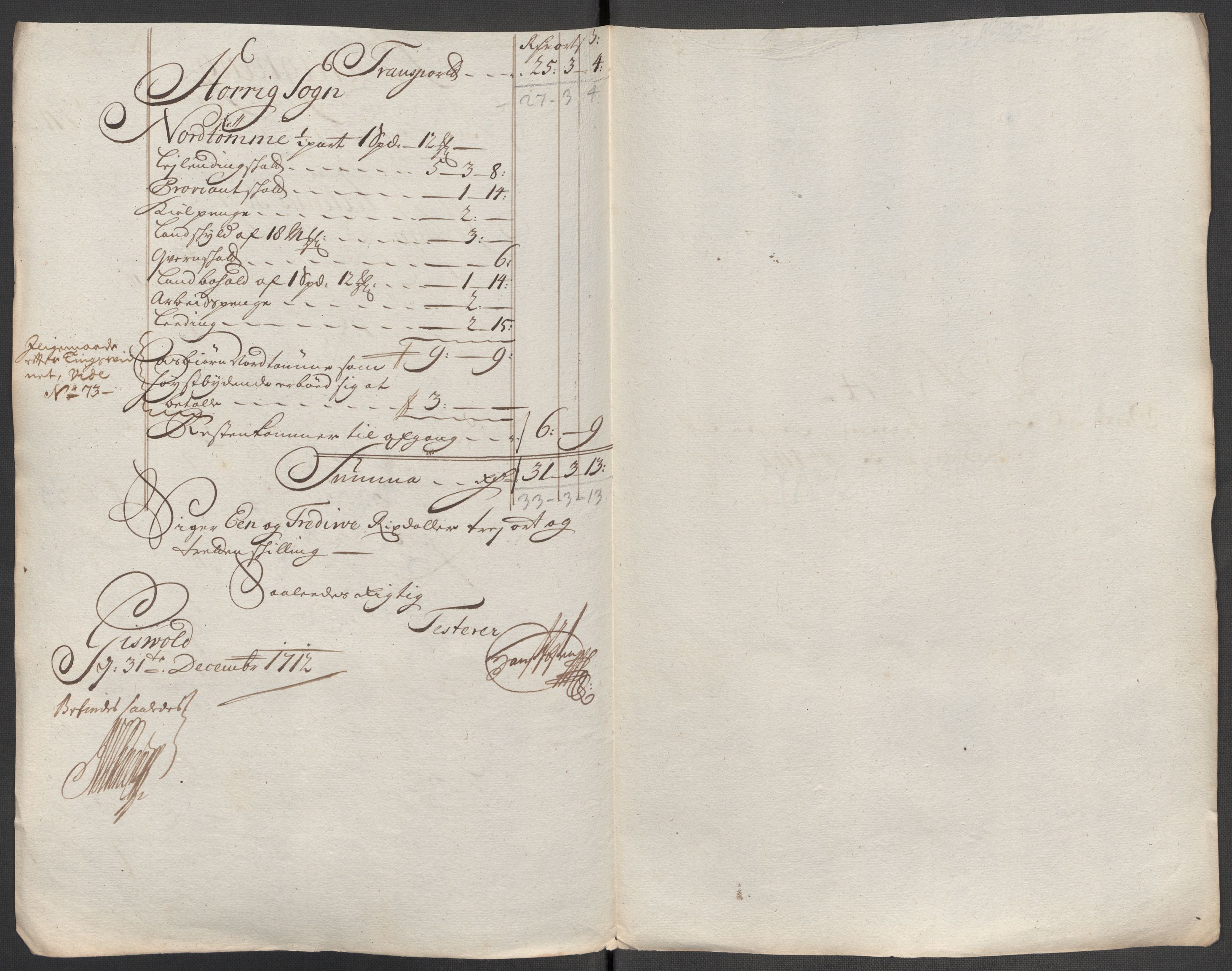 Rentekammeret inntil 1814, Reviderte regnskaper, Fogderegnskap, RA/EA-4092/R60/L3963: Fogderegnskap Orkdal og Gauldal, 1712, s. 507