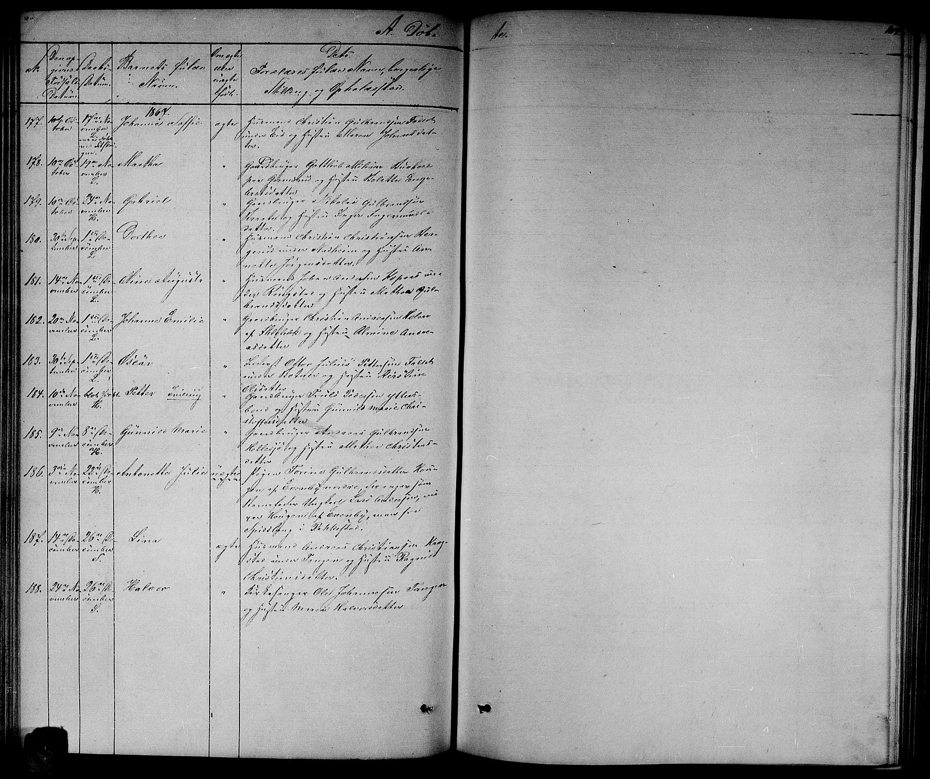 Høland prestekontor Kirkebøker, AV/SAO-A-10346a/G/Ga/L0005: Klokkerbok nr. I 5, 1862-1869, s. 104