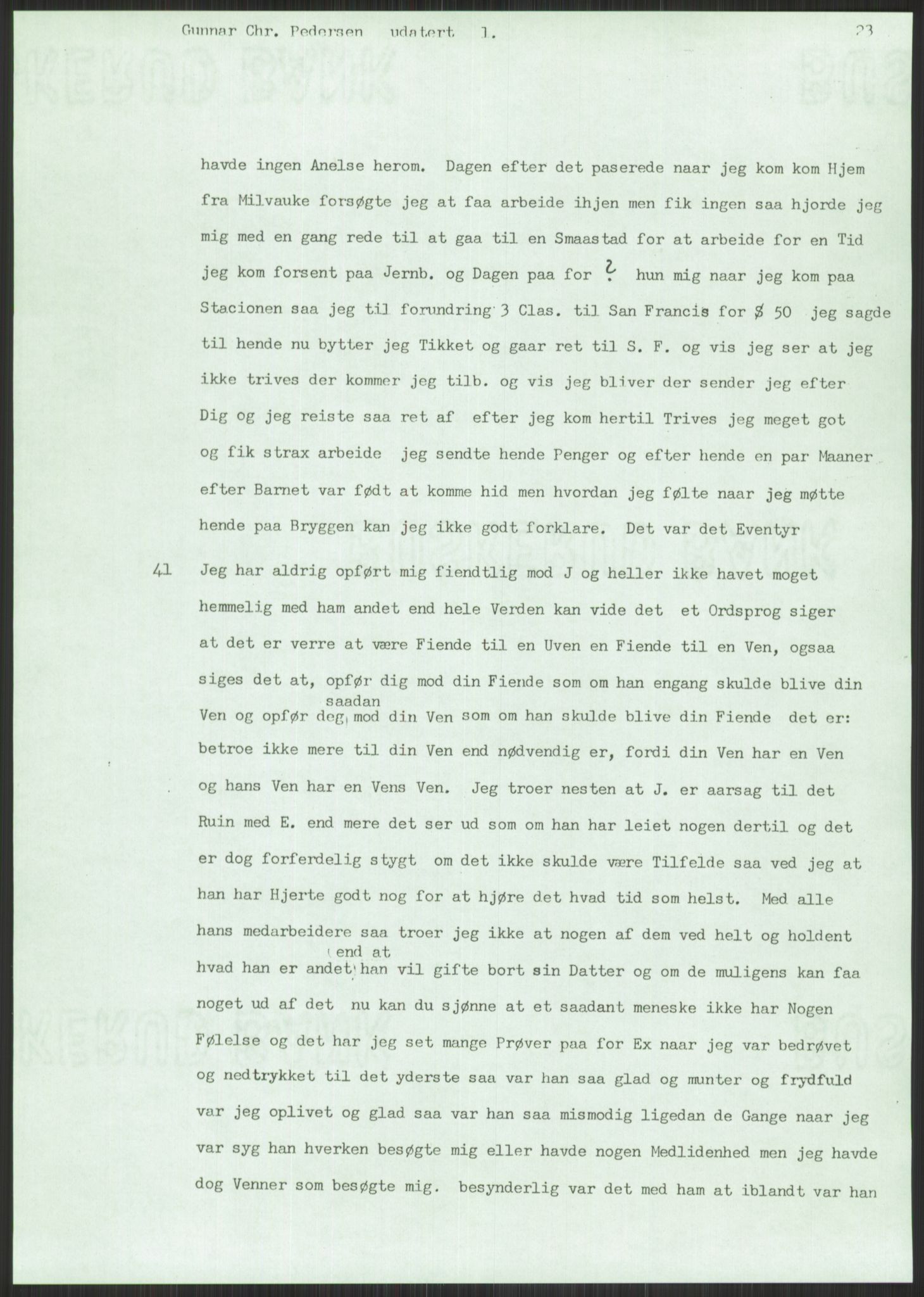 Samlinger til kildeutgivelse, Amerikabrevene, AV/RA-EA-4057/F/L0014: Innlån fra Oppland: Nyberg - Slettahaugen, 1838-1914, s. 815