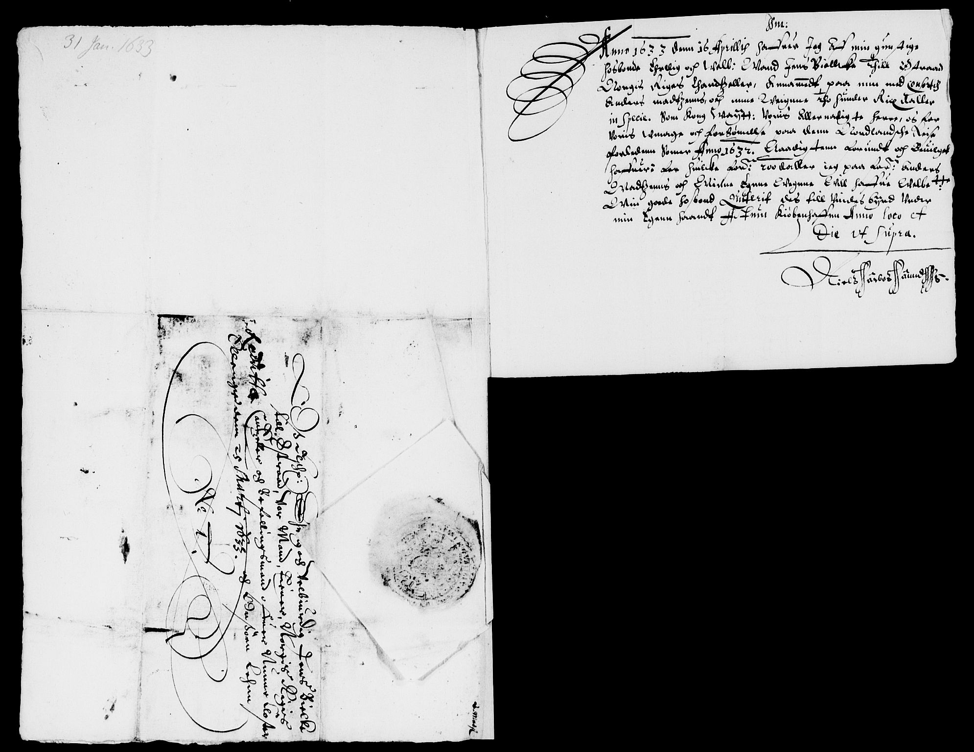 Rentekammeret inntil 1814, Reviderte regnskaper, Lensregnskaper, AV/RA-EA-5023/R/Rb/Rbf/L0001: Biskopgodset, 1623-1653