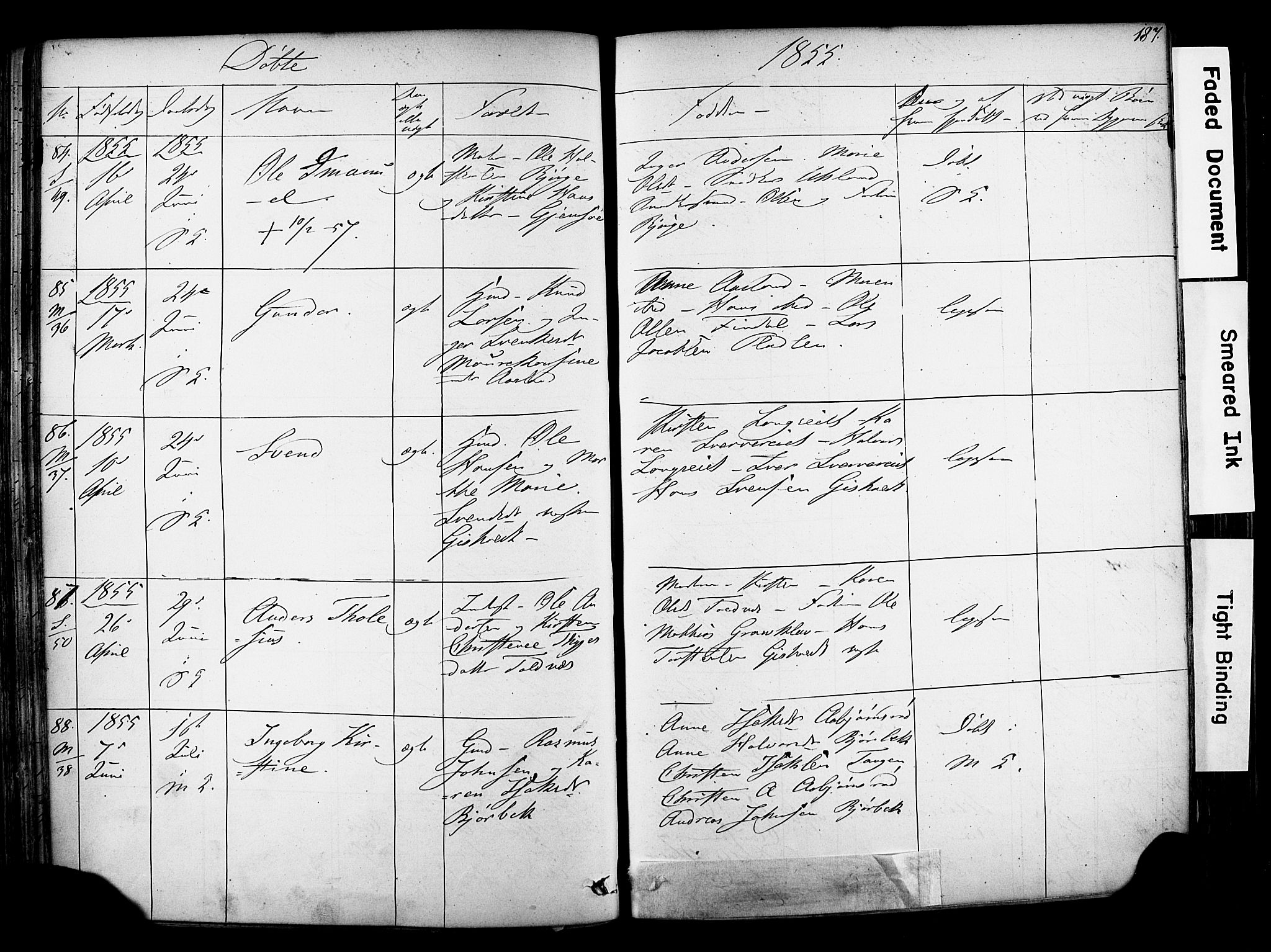 Solum kirkebøker, AV/SAKO-A-306/F/Fa/L0006: Ministerialbok nr. I 6, 1844-1855, s. 187