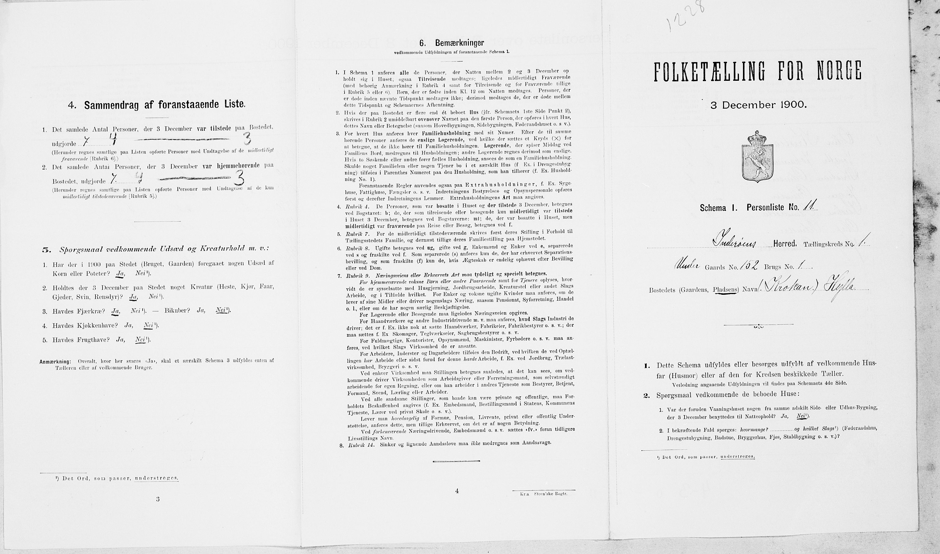 SAT, Folketelling 1900 for 1729 Inderøy herred, 1900, s. 134