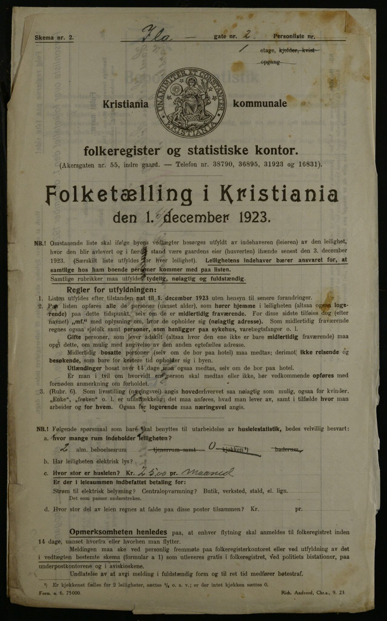 OBA, Kommunal folketelling 1.12.1923 for Kristiania, 1923, s. 48351