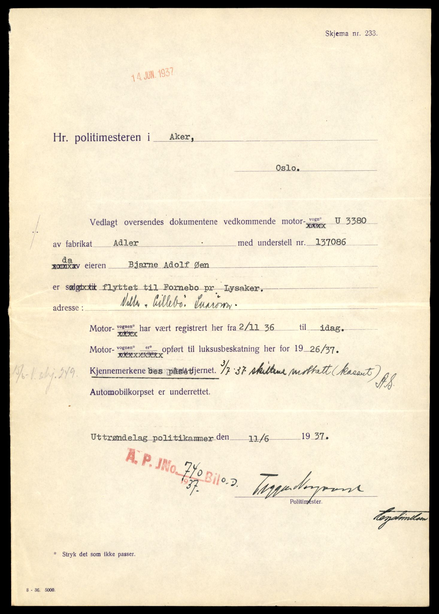 Møre og Romsdal vegkontor - Ålesund trafikkstasjon, AV/SAT-A-4099/F/Fe/L0022: Registreringskort for kjøretøy T 10584 - T 10694, 1927-1998, s. 1273