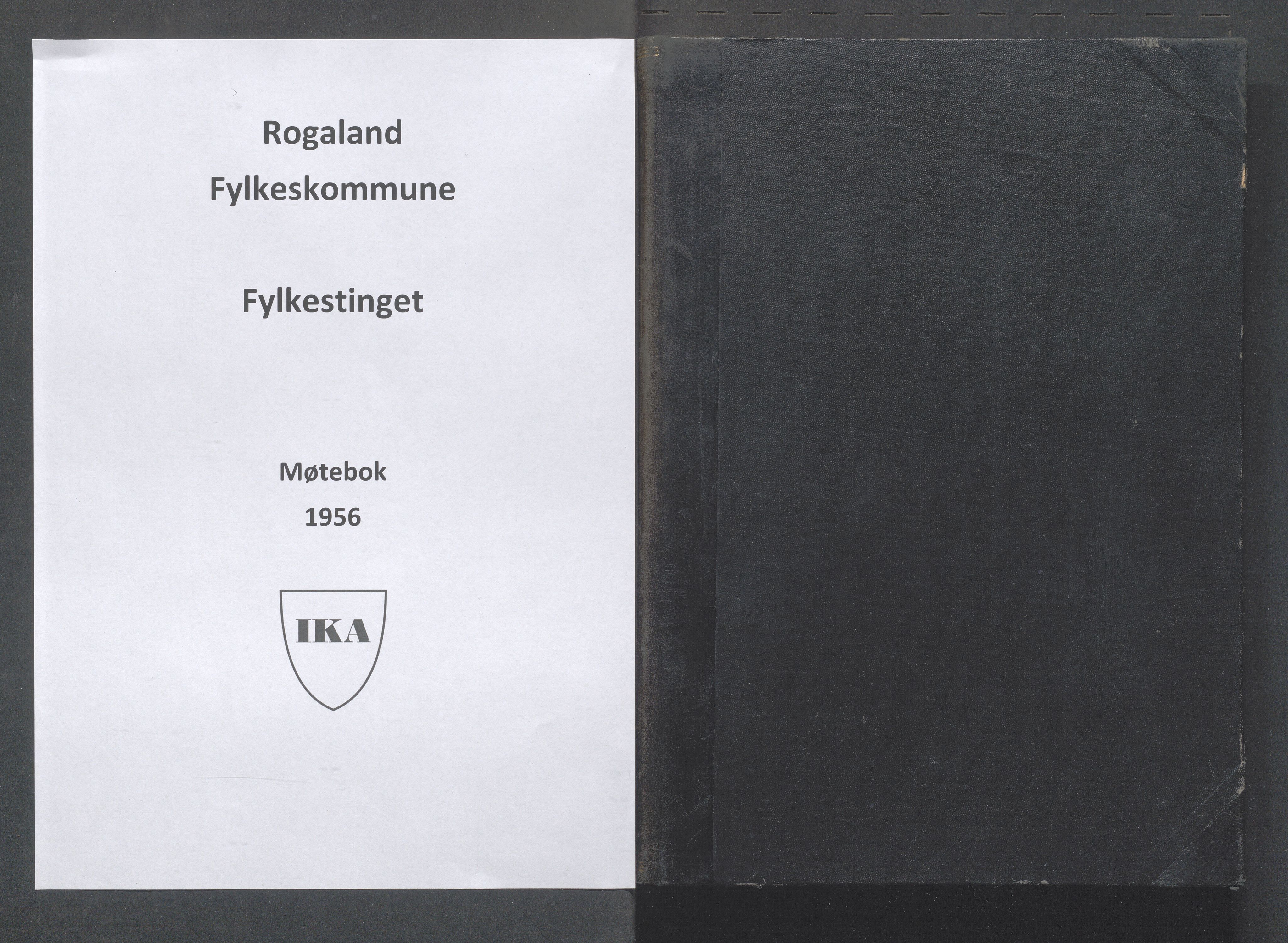 Rogaland fylkeskommune - Fylkesrådmannen , IKAR/A-900/A/Aa/Aaa/L0075: Møtebok , 1956