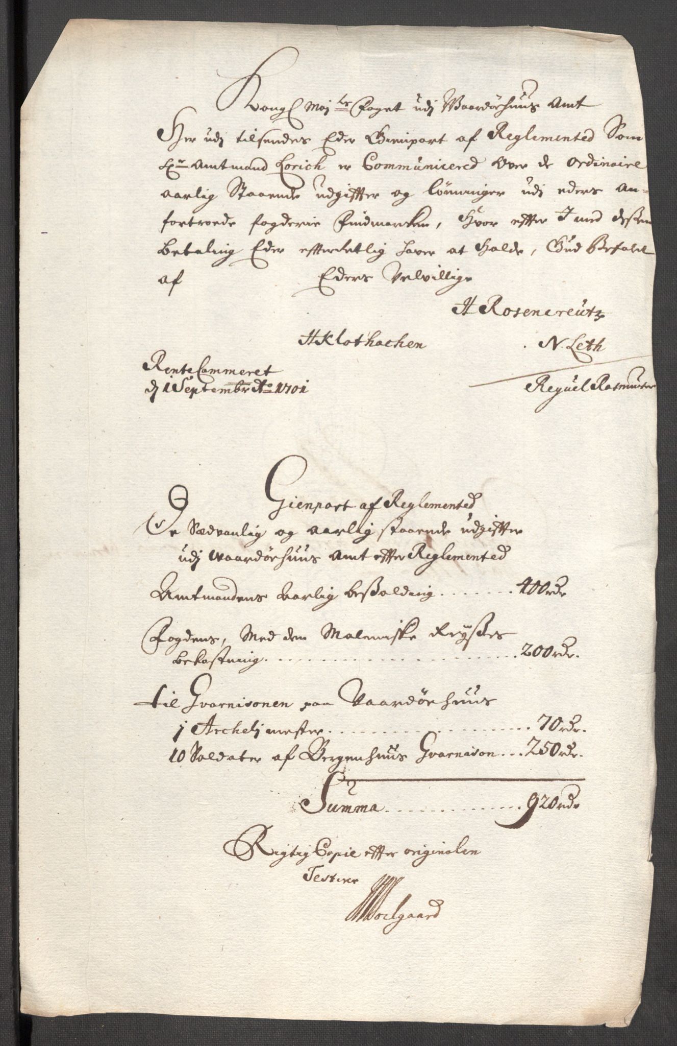 Rentekammeret inntil 1814, Reviderte regnskaper, Fogderegnskap, AV/RA-EA-4092/R69/L4855: Fogderegnskap Finnmark/Vardøhus, 1709-1712, s. 688