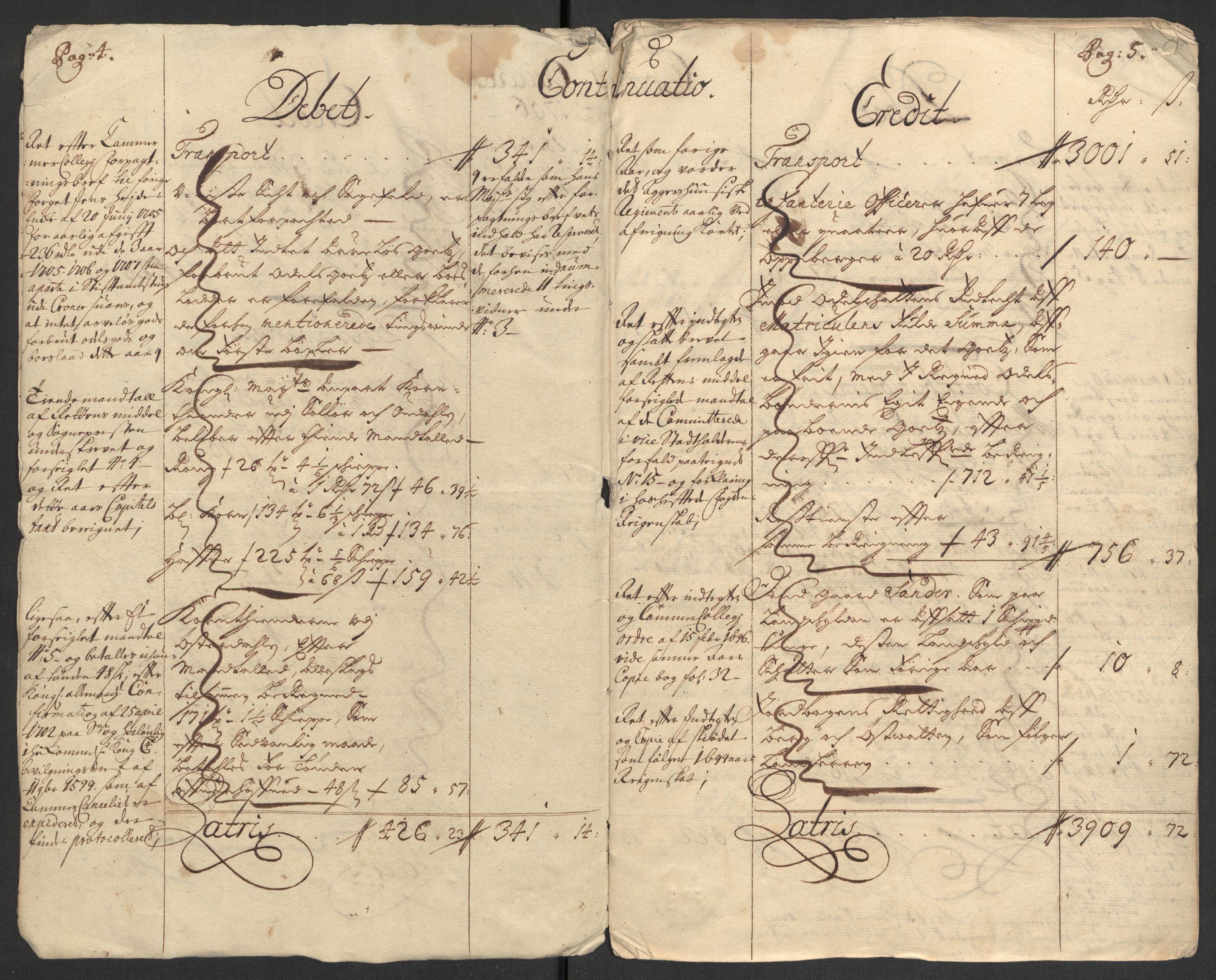 Rentekammeret inntil 1814, Reviderte regnskaper, Fogderegnskap, AV/RA-EA-4092/R13/L0843: Fogderegnskap Solør, Odal og Østerdal, 1705-1706, s. 319