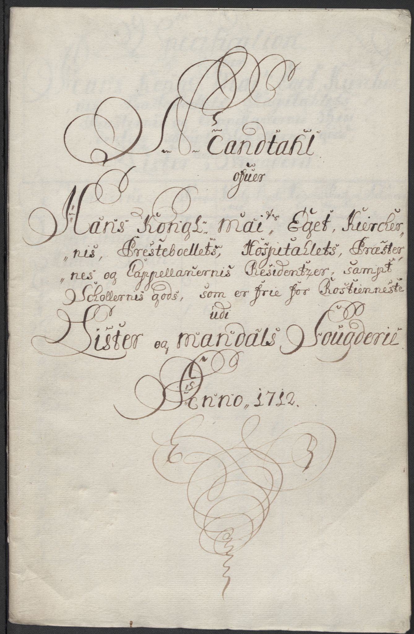 Rentekammeret inntil 1814, Reviderte regnskaper, Fogderegnskap, RA/EA-4092/R43/L2555: Fogderegnskap Lista og Mandal, 1712, s. 18