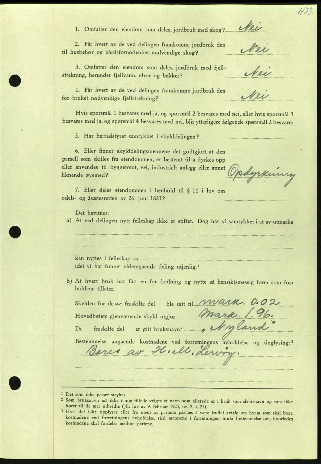 Nordmøre sorenskriveri, AV/SAT-A-4132/1/2/2Ca: Pantebok nr. A100a, 1945-1945, Dagboknr: 1578/1945