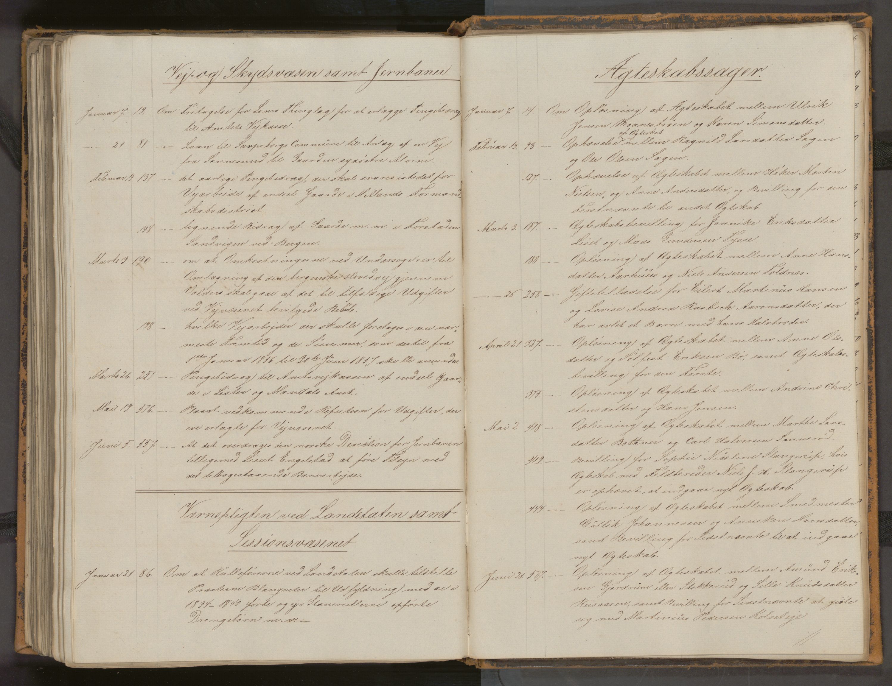 Statsrådssekretariatet, AV/RA-S-1001/A/Ab/L0083: Kgl. res. nr. 1-645, 1. halvår, 1856