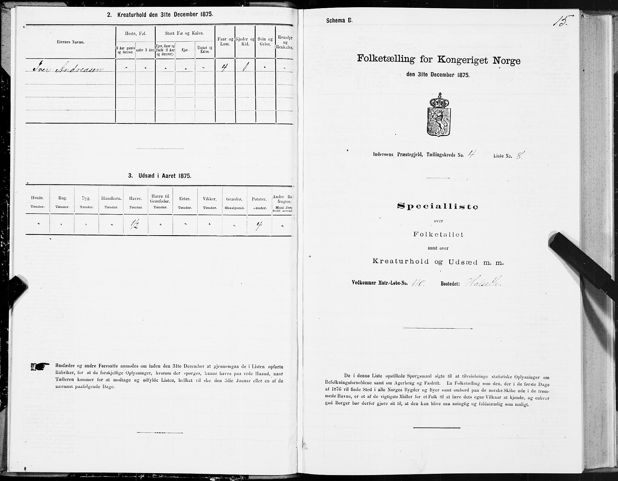SAT, Folketelling 1875 for 1729P Inderøy prestegjeld, 1875, s. 3015