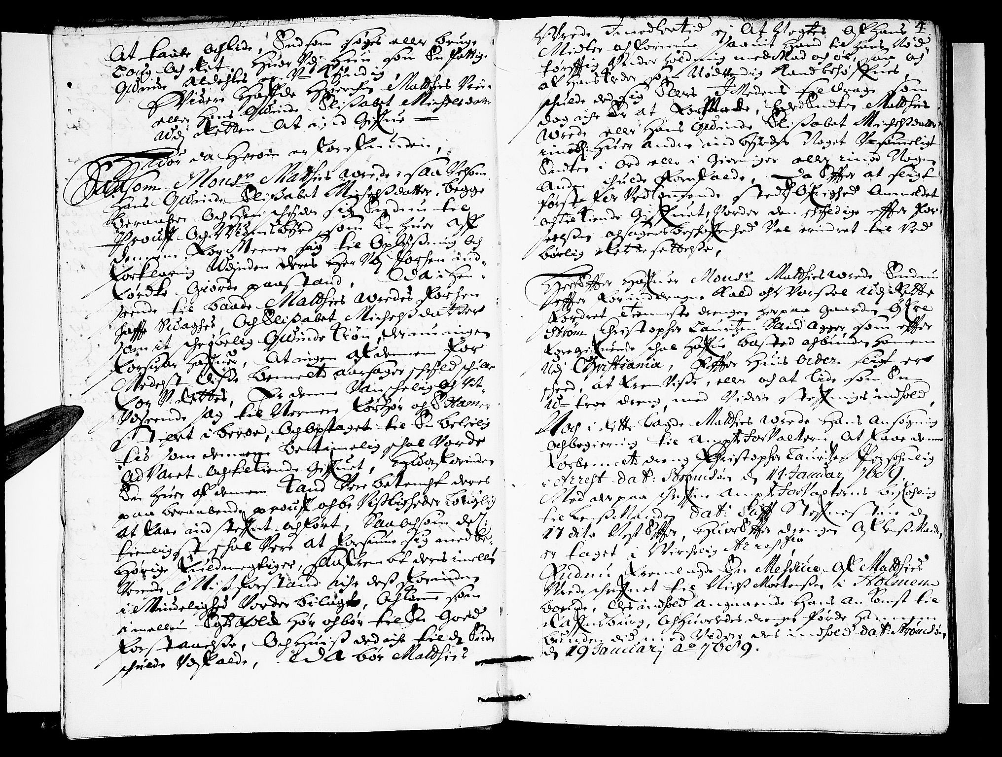 Nordre Jarlsberg sorenskriveri, AV/SAKO-A-80/F/Fa/Faa/L0004: Tingbok, 1689, s. 4